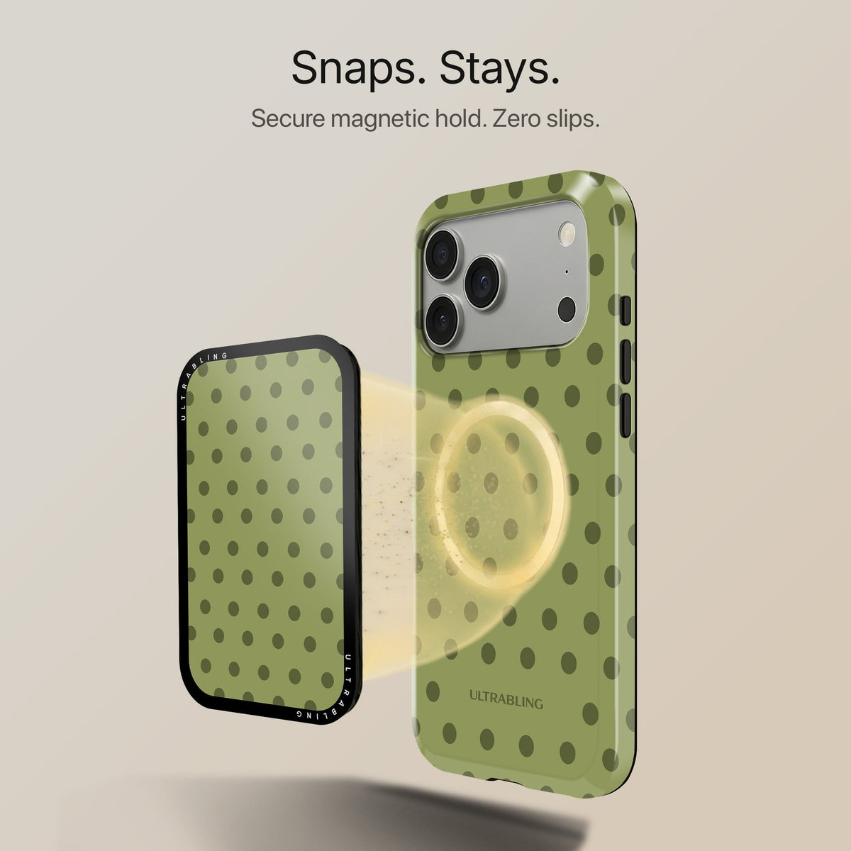 Moss Dots - MagSafe Wallet