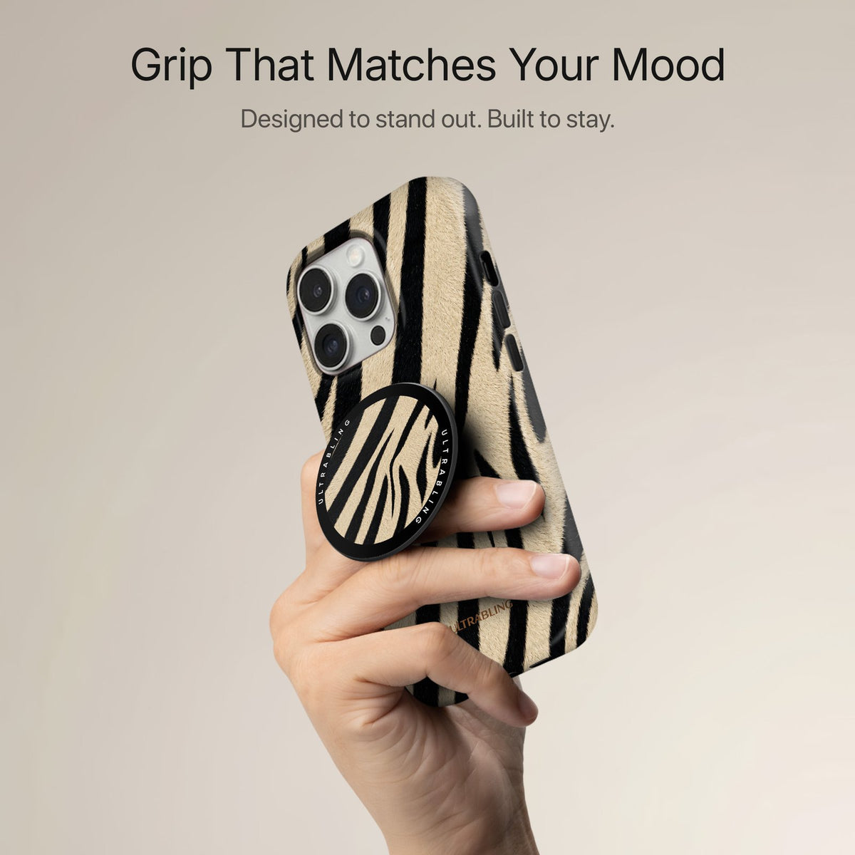 Dune Zebra - MagSafe Phone Grip