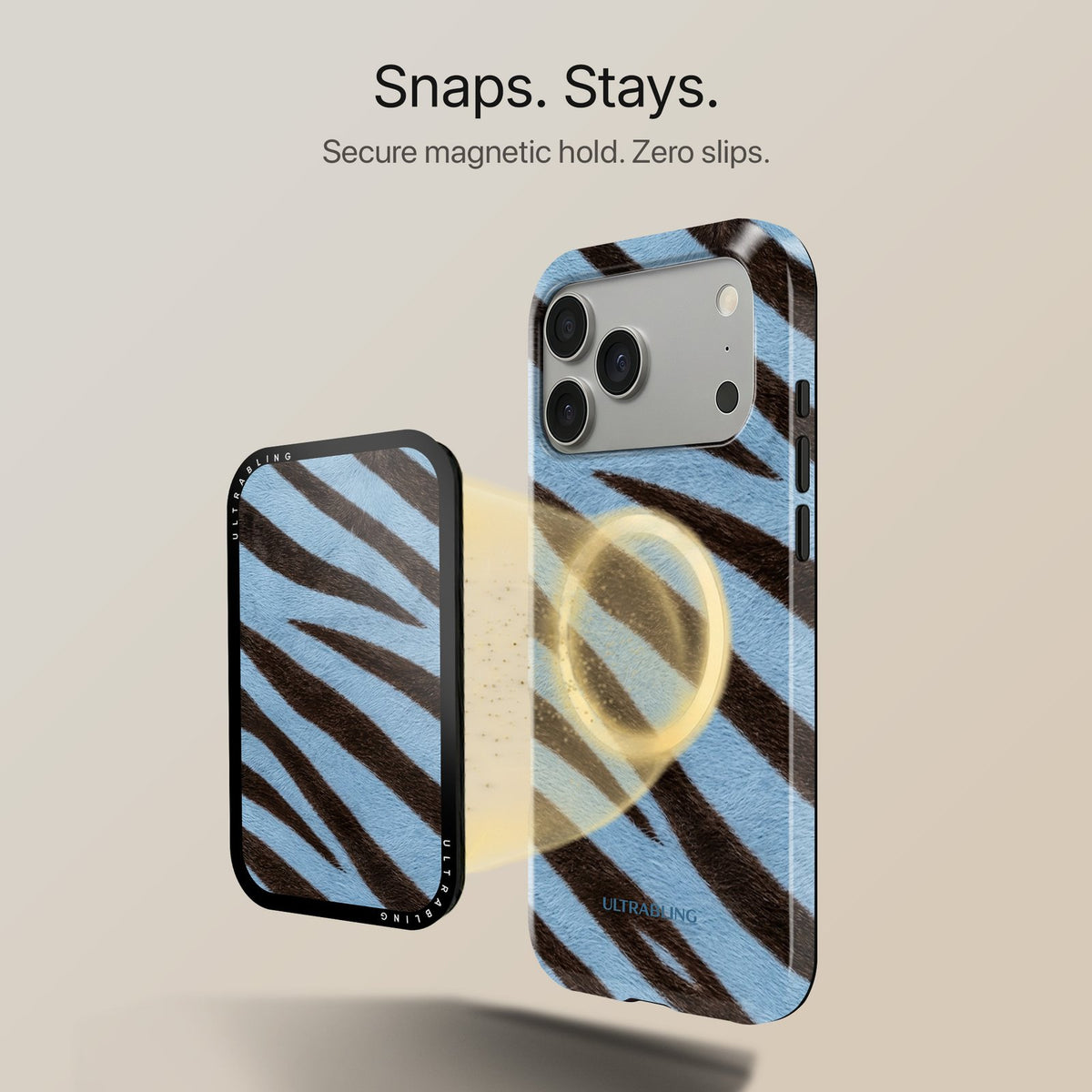 Denim Zebra - MagSafe Wallet