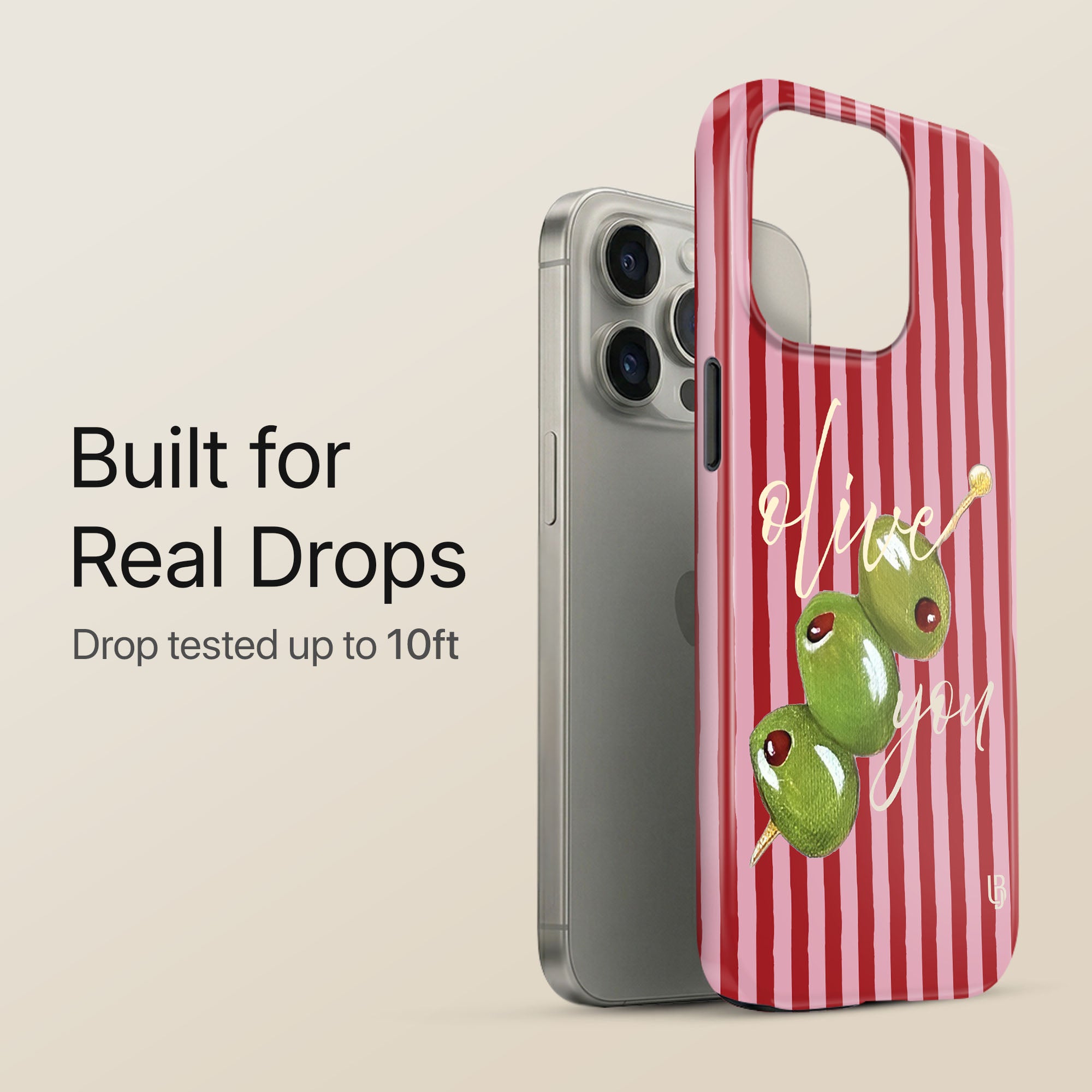 Olive Martini Ultrabling eclipse case angled front view