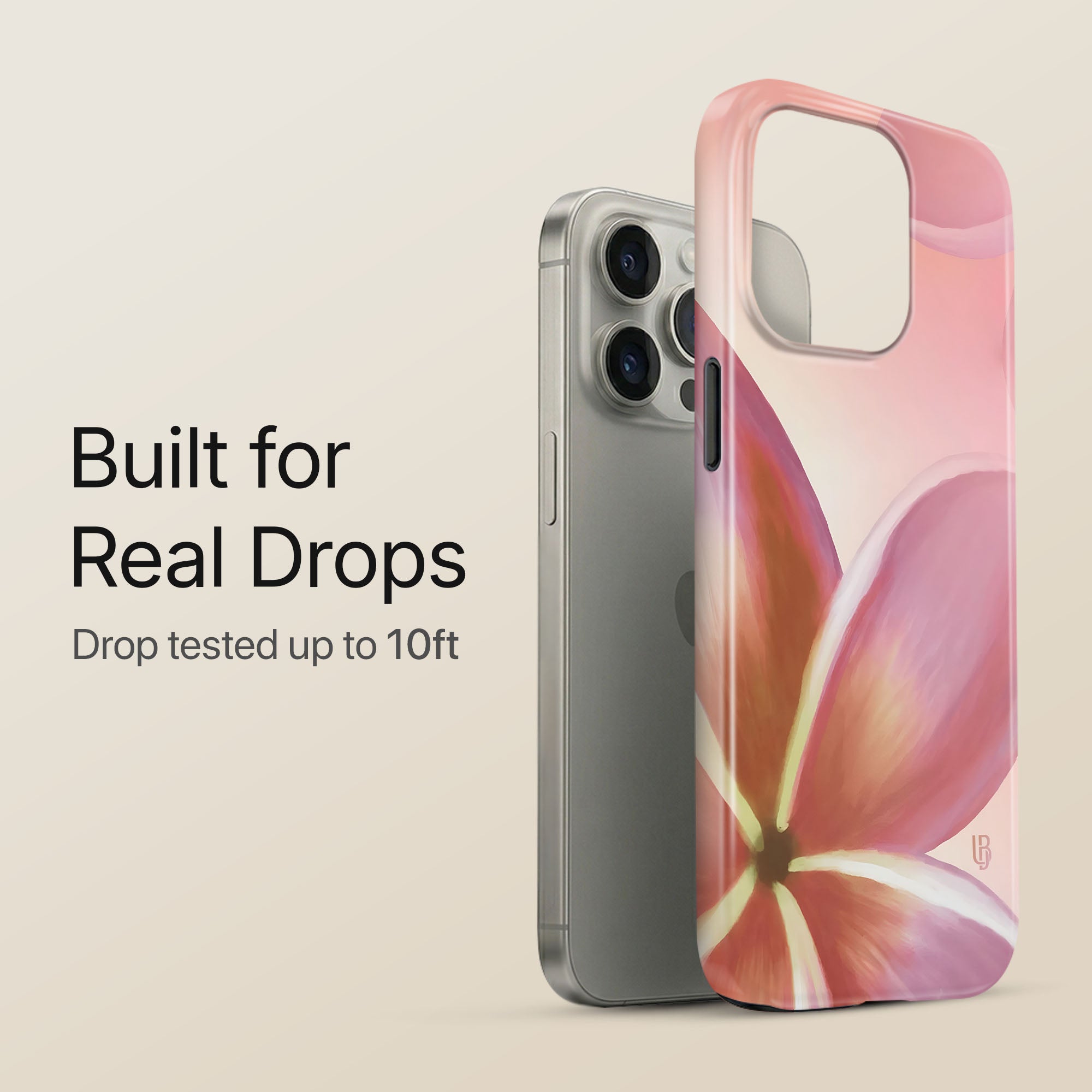 Pink Orchid Ultrabling eclipse case angled front view