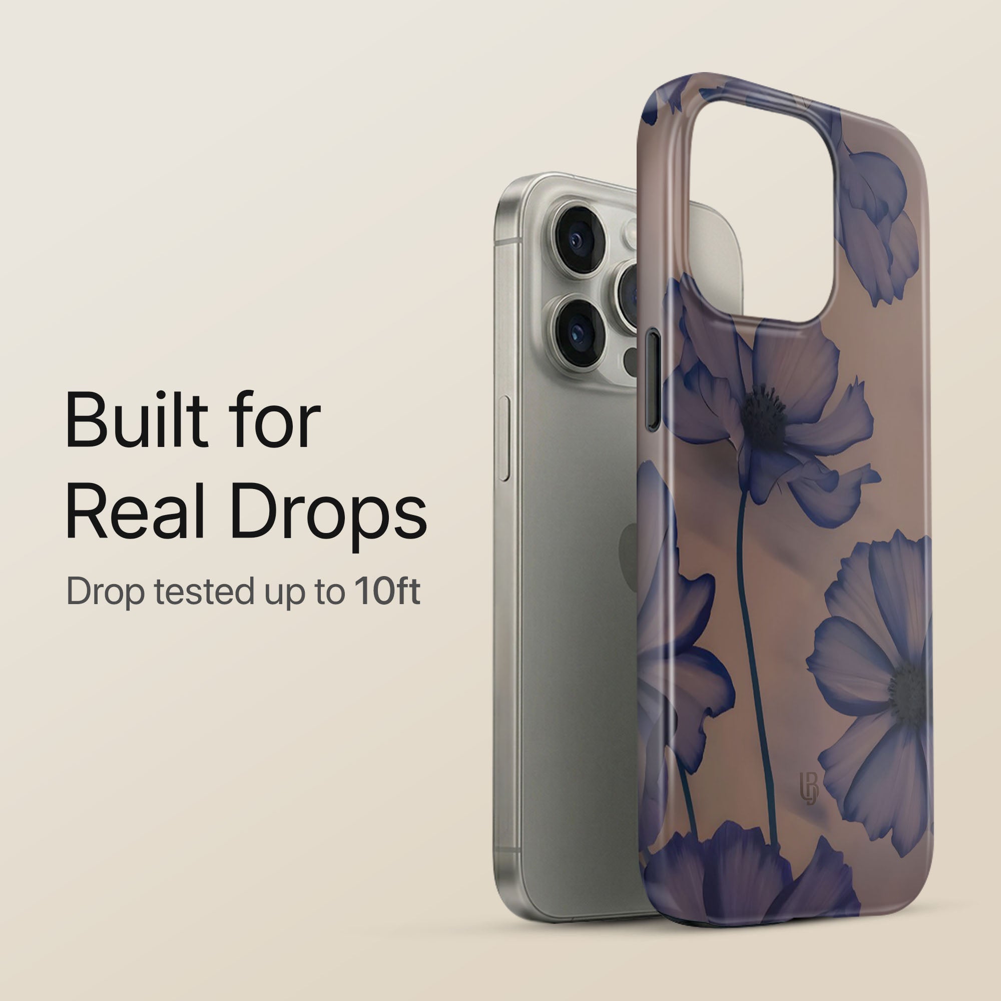 Indigo Blossom Ultrabling eclipse case angled front view