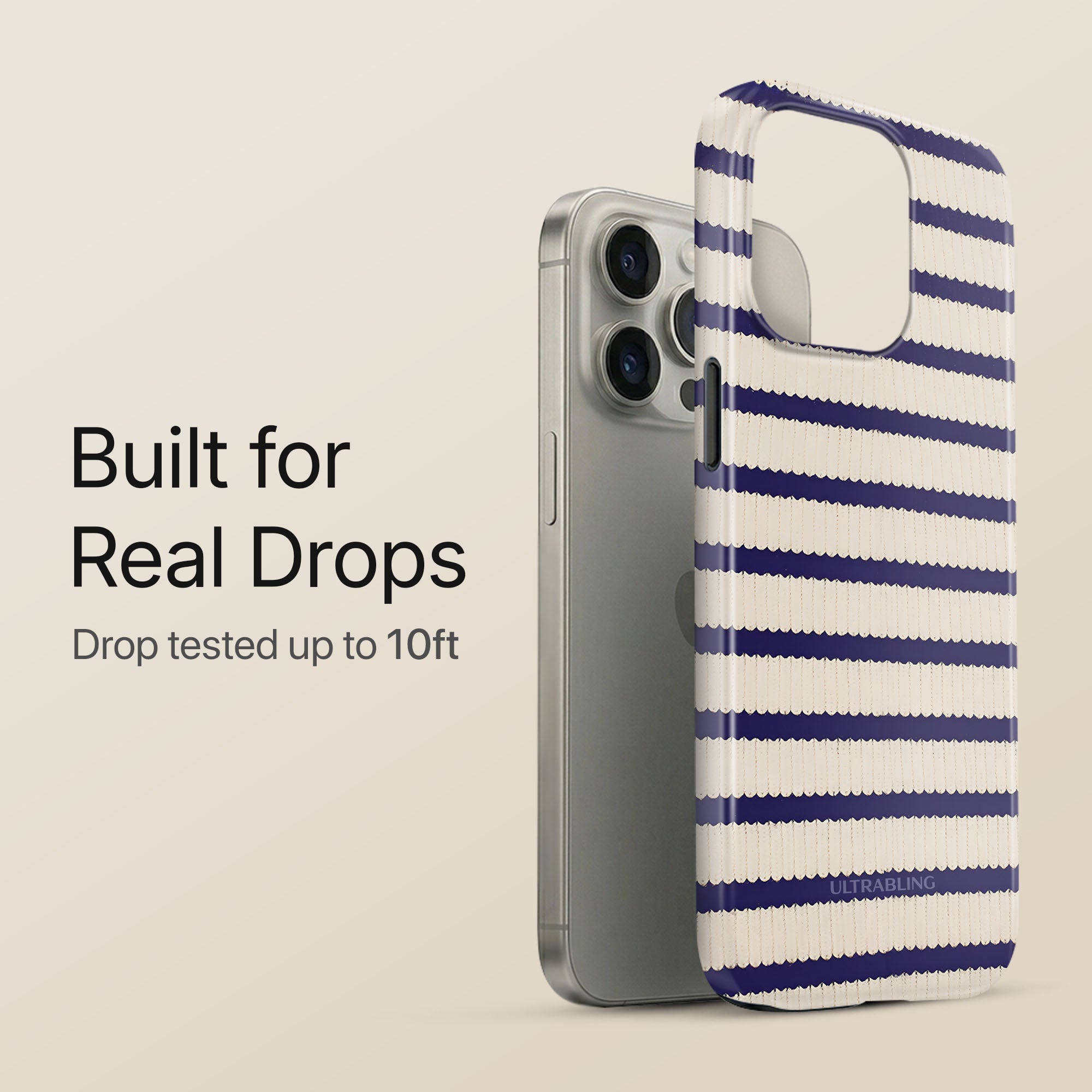 Sailor Stripes Ultrabling eclipse case angled front view