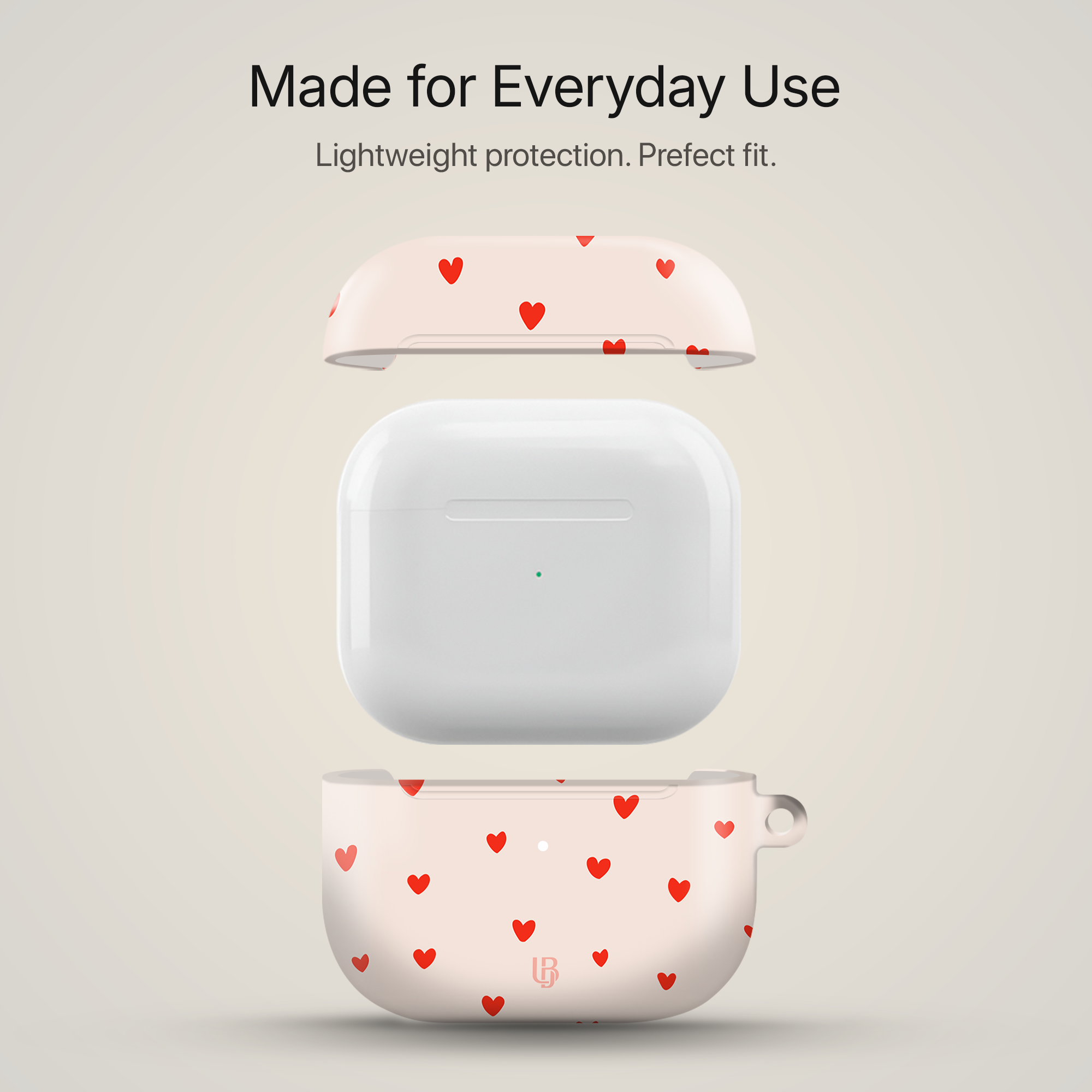 Love Notes Ultrabling AirPods case side view