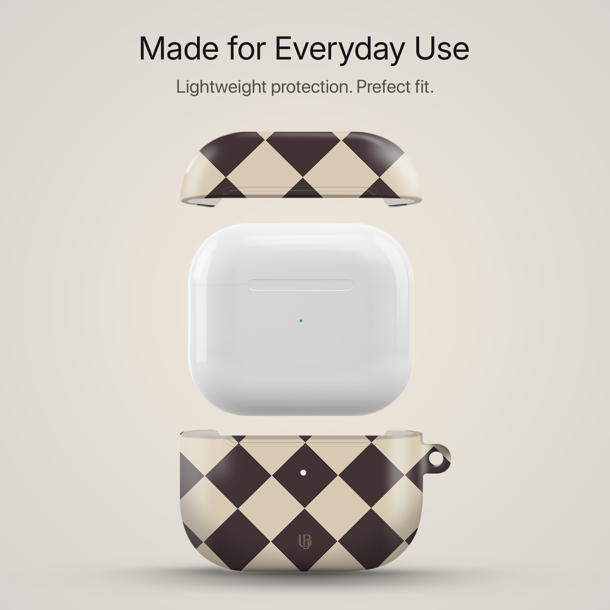 Cocoa Diamond Ultrabling AirPods case side view