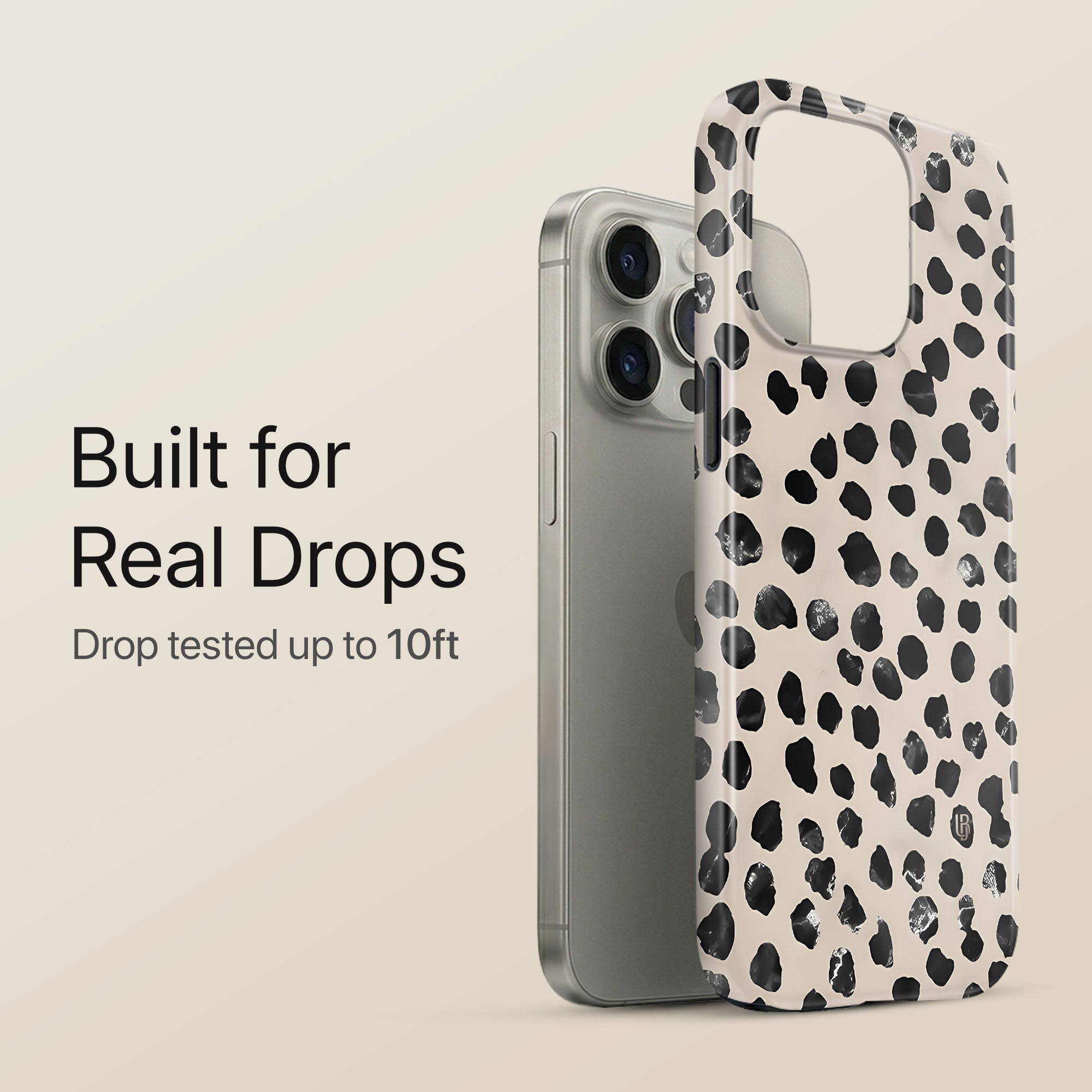 Dalmatian Chic Ultrabling eclipse case angled front view