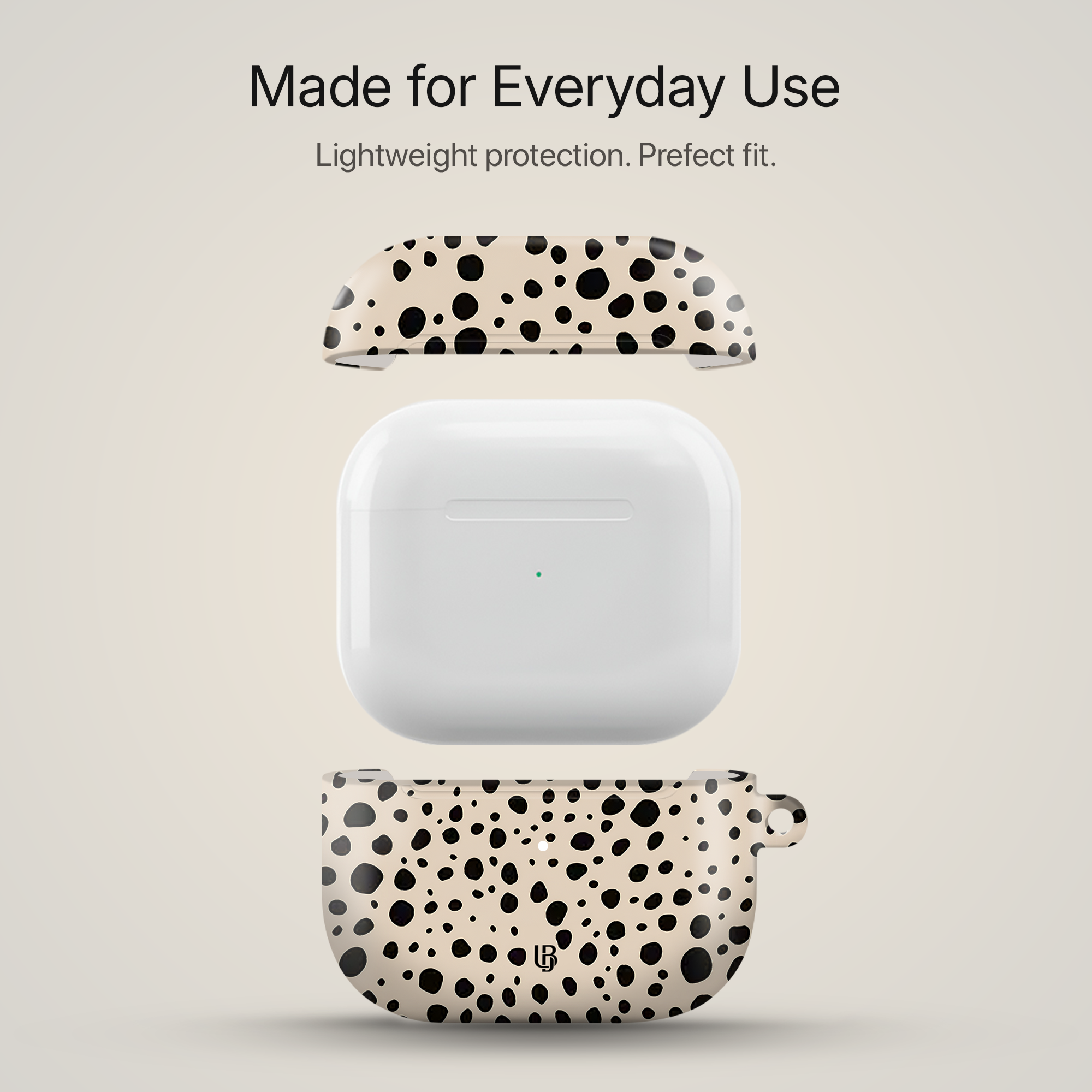 Speckled Sand Ultrabling AirPods case side view