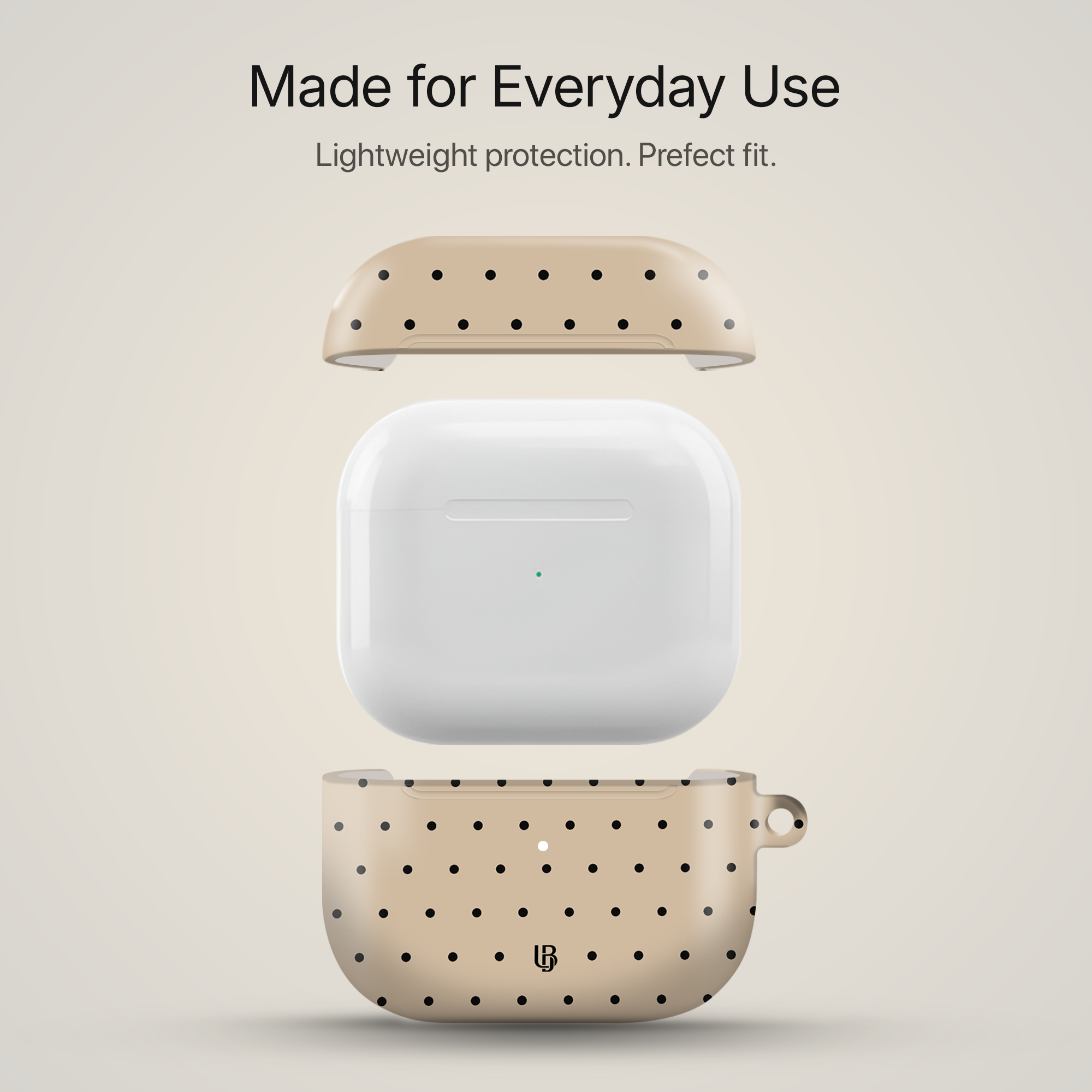 Vanilla Dots Ultrabling AirPods case side view