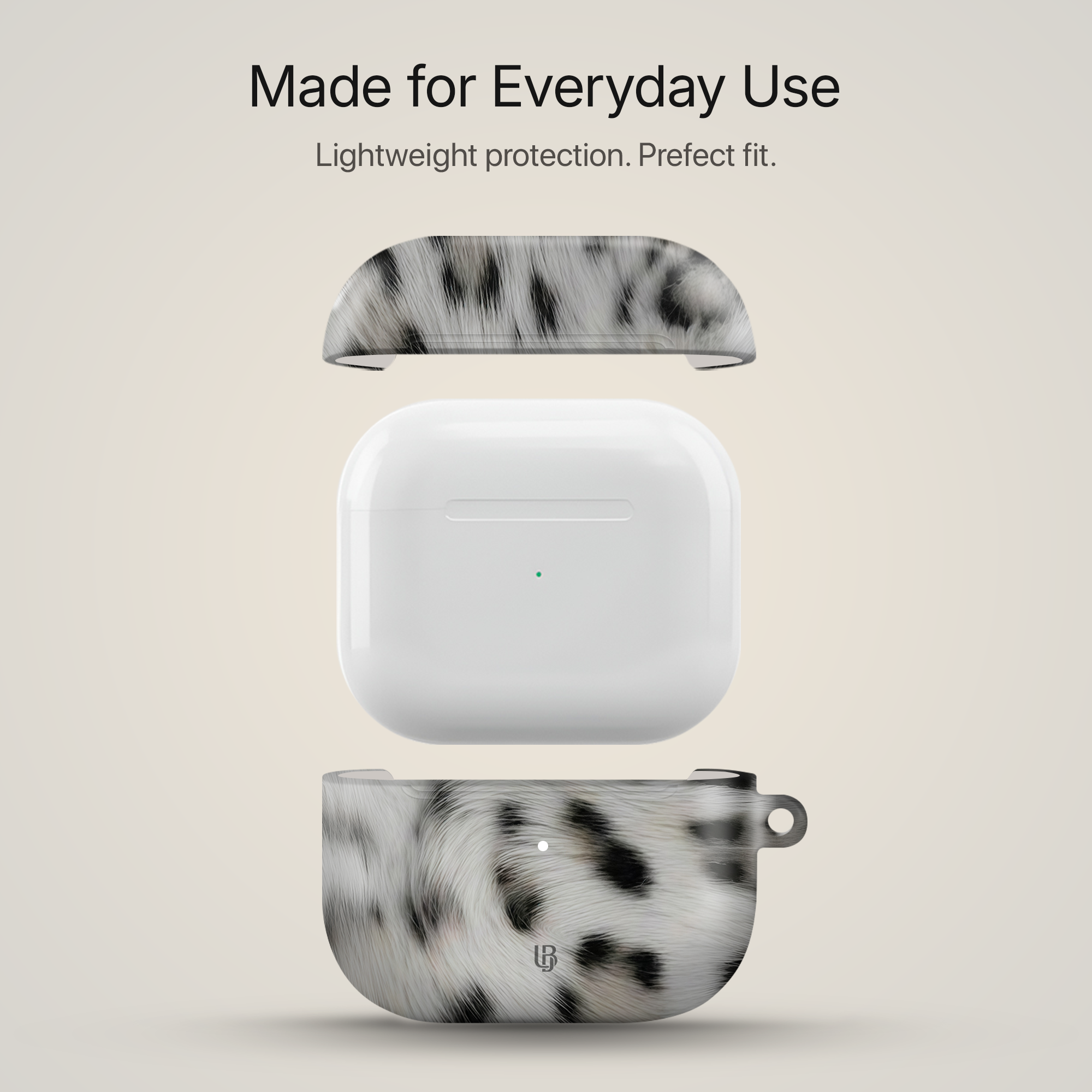 Snow Leopard Ultrabling AirPods case side view