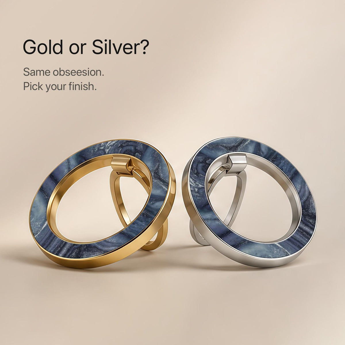 Midnight Marble - MagSafe Ring
