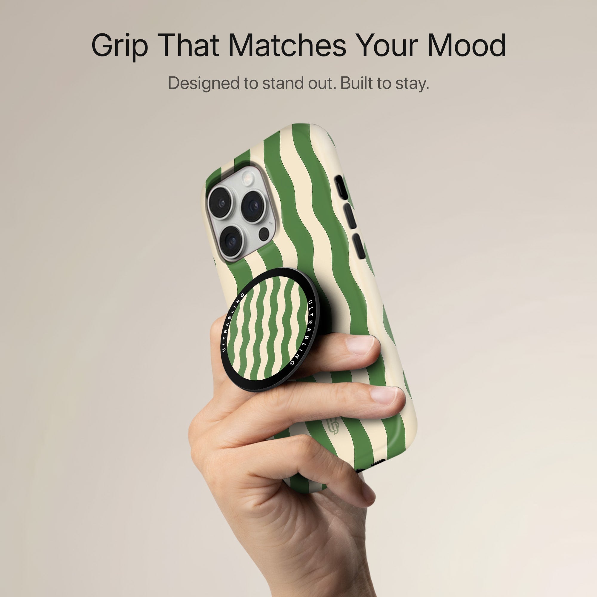 Pistachio Wave - MagSafe Phone Grip