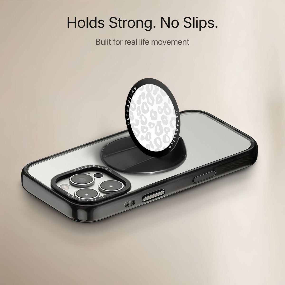 Ivory Leopard - MagSafe Phone Grip