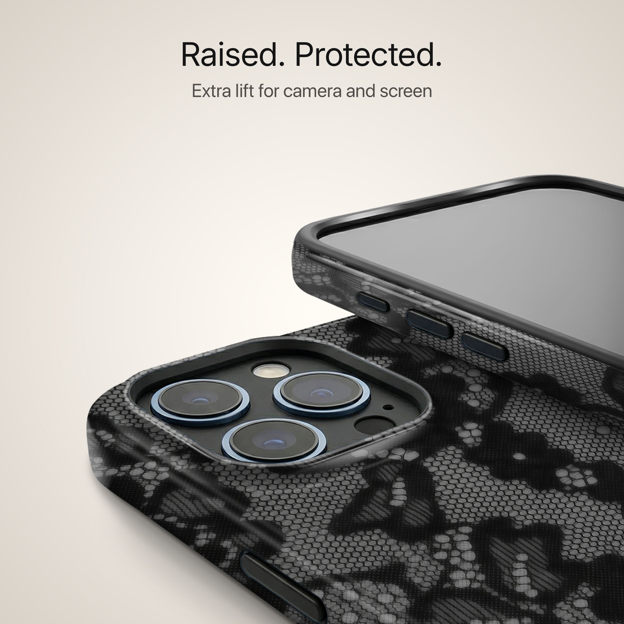 Noir Lace Ultrabling design close-up on eclipse case