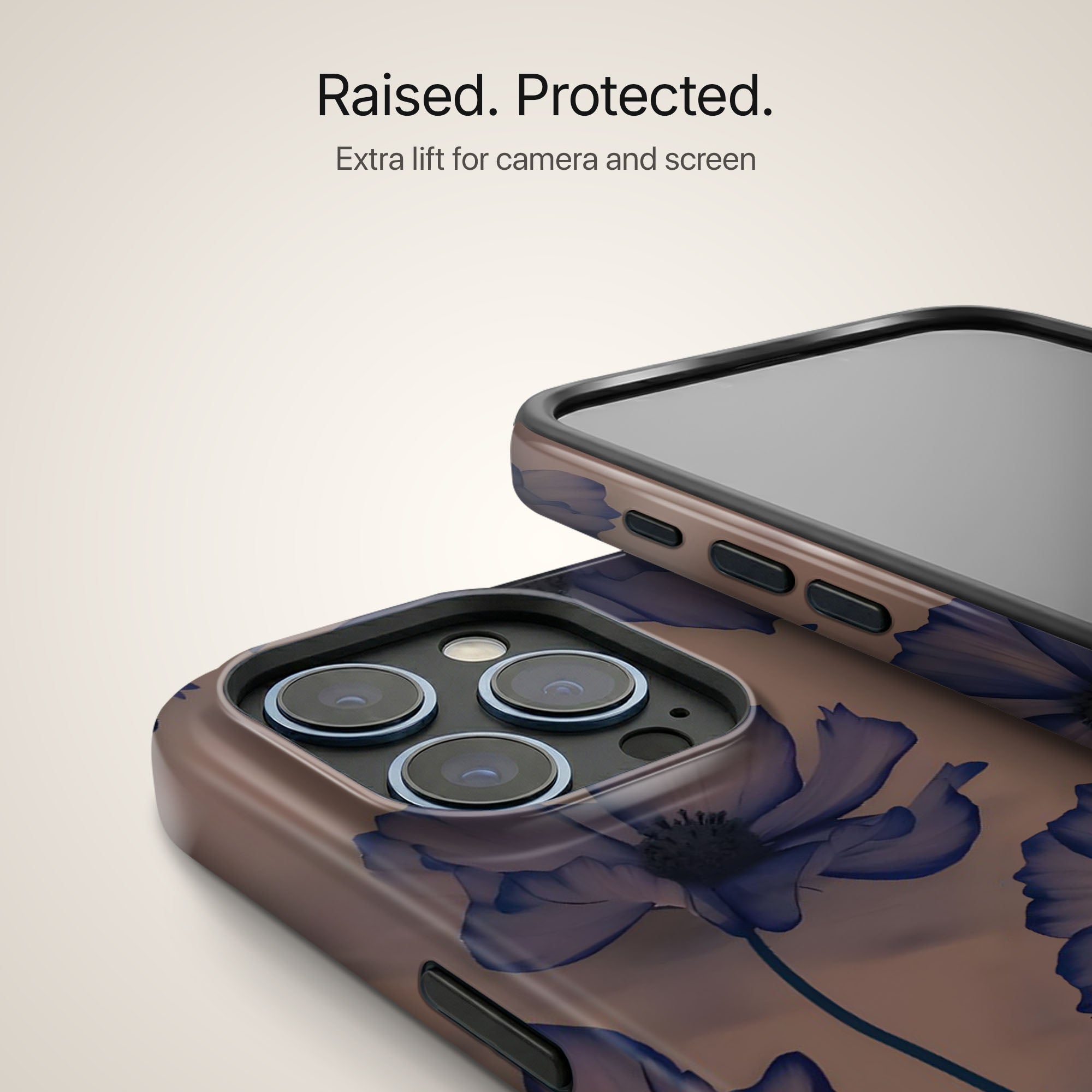 Indigo Blossom Ultrabling design close-up on eclipse case