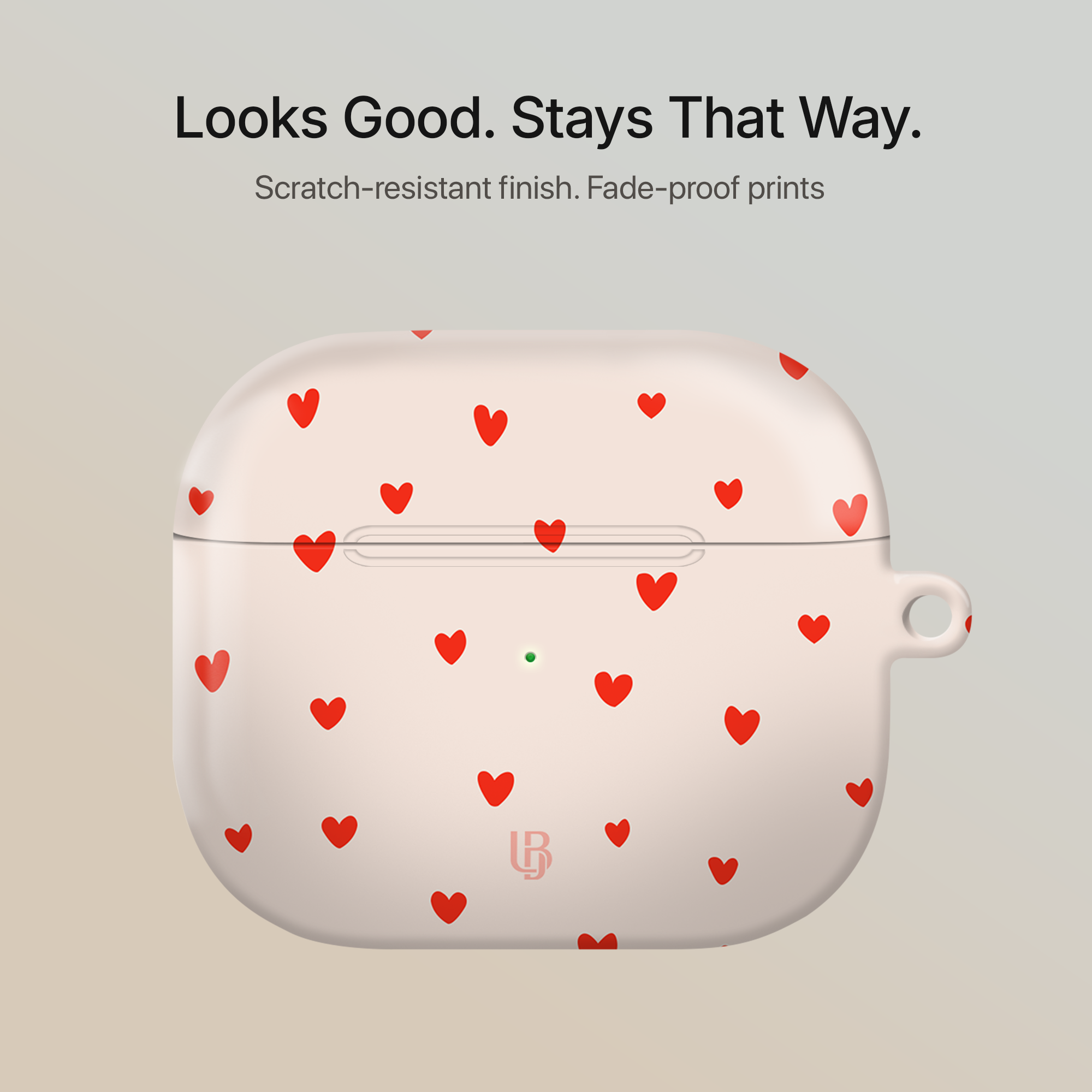 Love Notes Ultrabling AirPods case back view