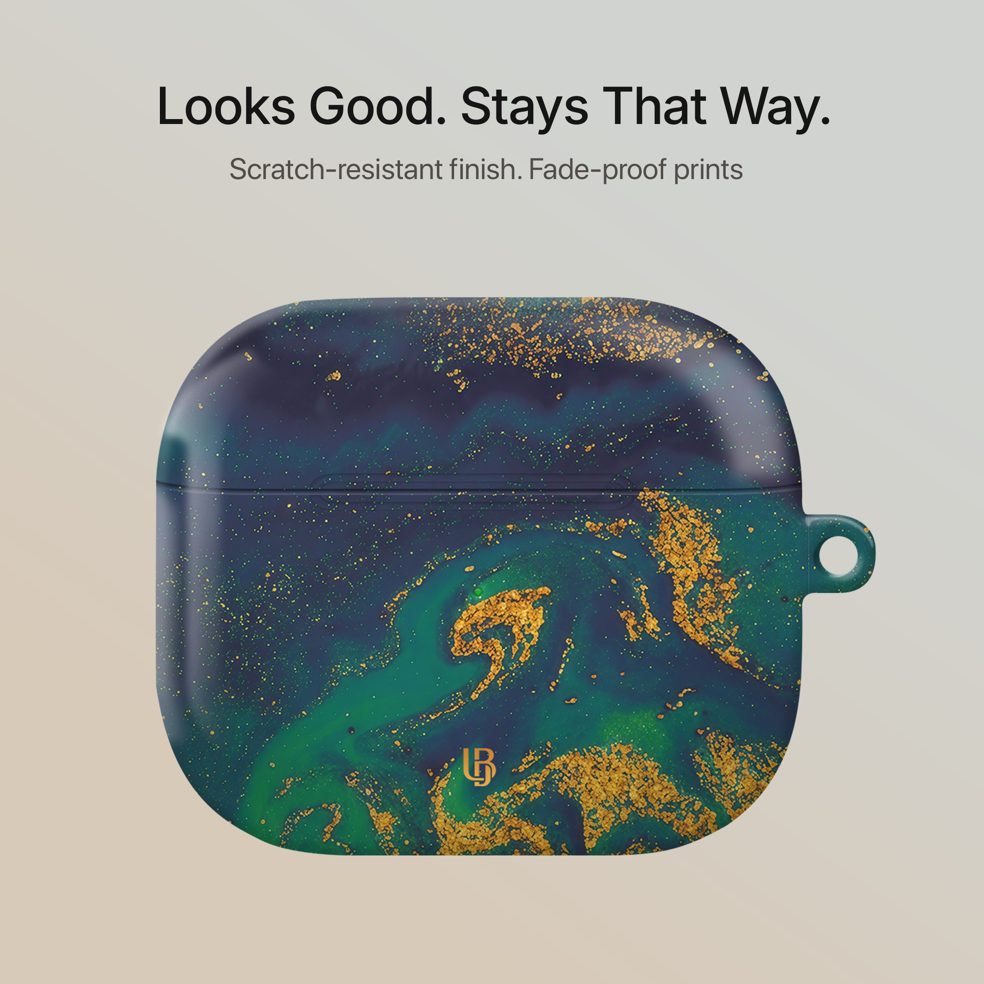 Emerald Nebula Ultrabling AirPods case back view