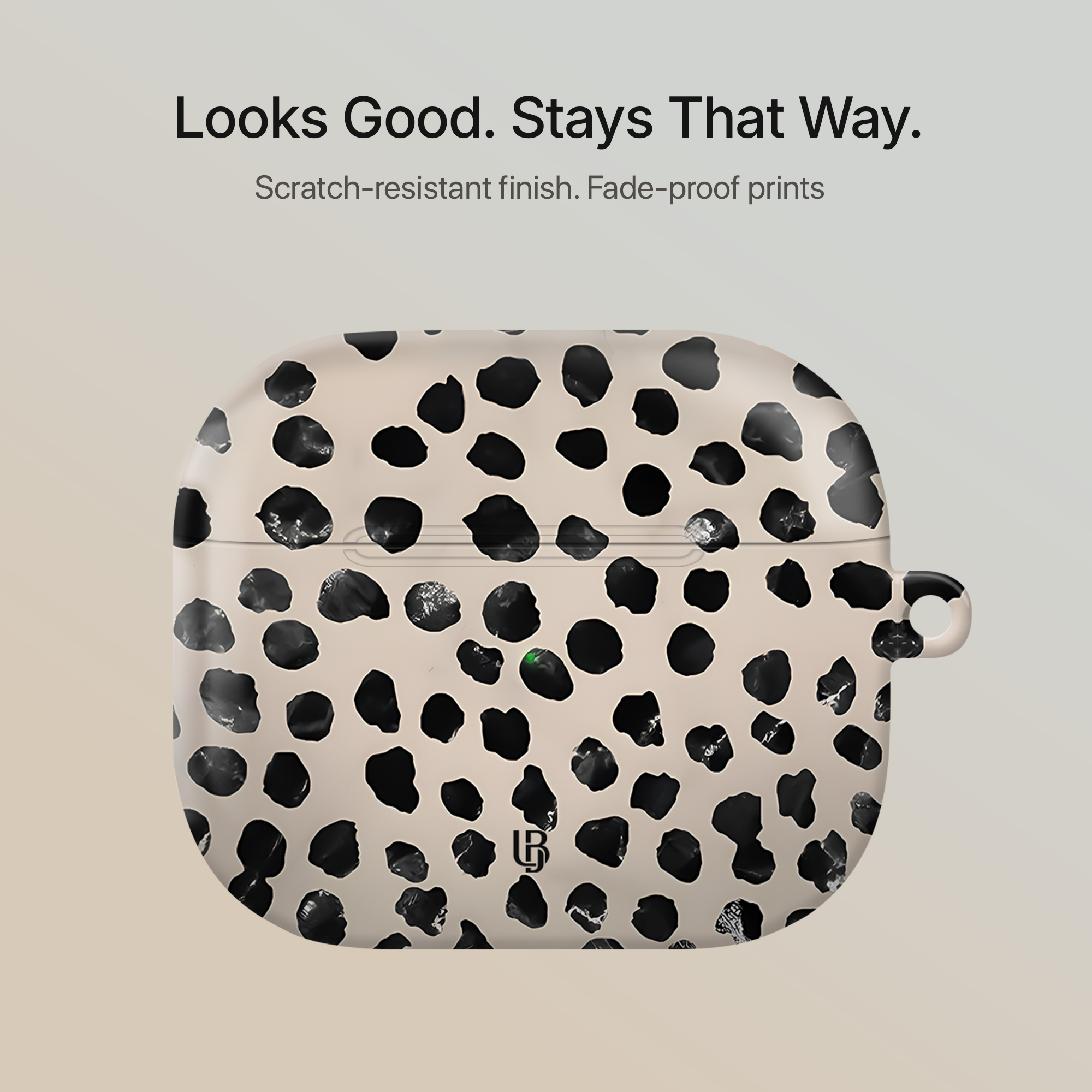 Dalmatian Chic Ultrabling AirPods case back view
