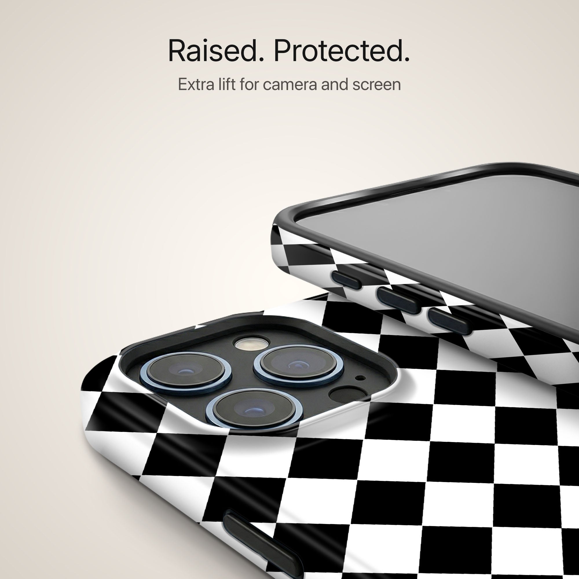 Harlequin Noir Ultrabling design close-up on eclipse case