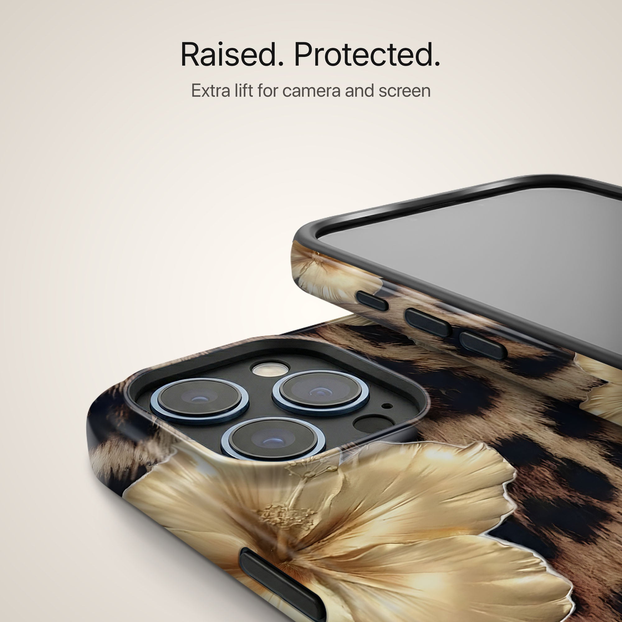 Leopard Royale Ultrabling design close-up on eclipse case