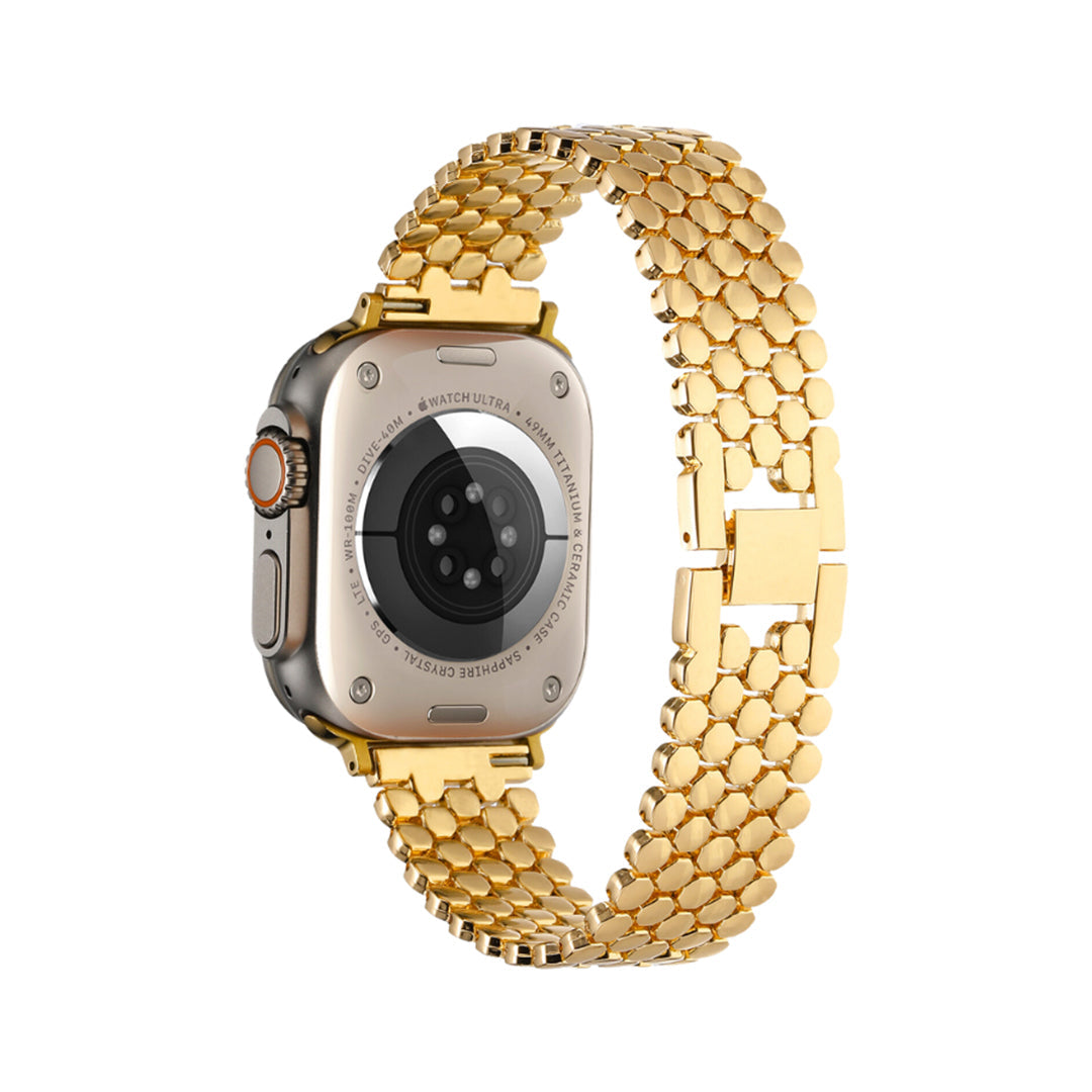 Gold Honeycomb Apple Watch Band
