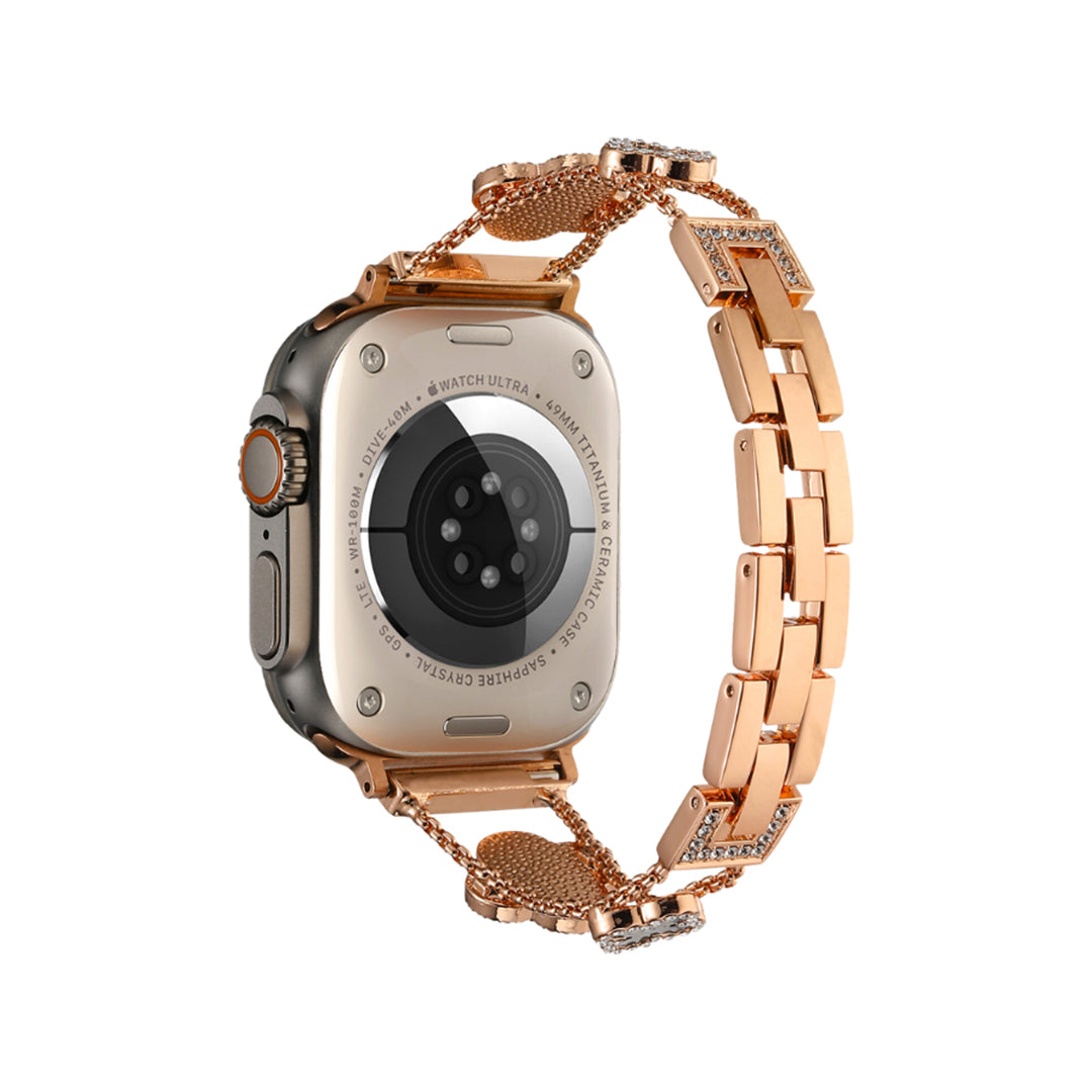 Rose Gold Clover Apple Watch Band