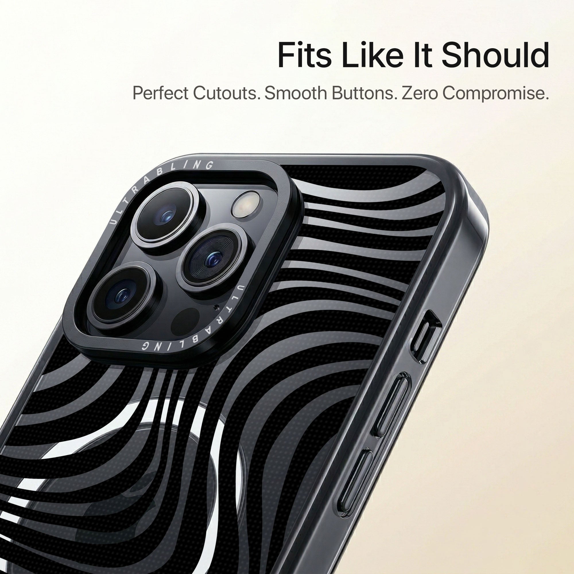 Hypnotic Ultrabling Aura iPhone case close-up design detail