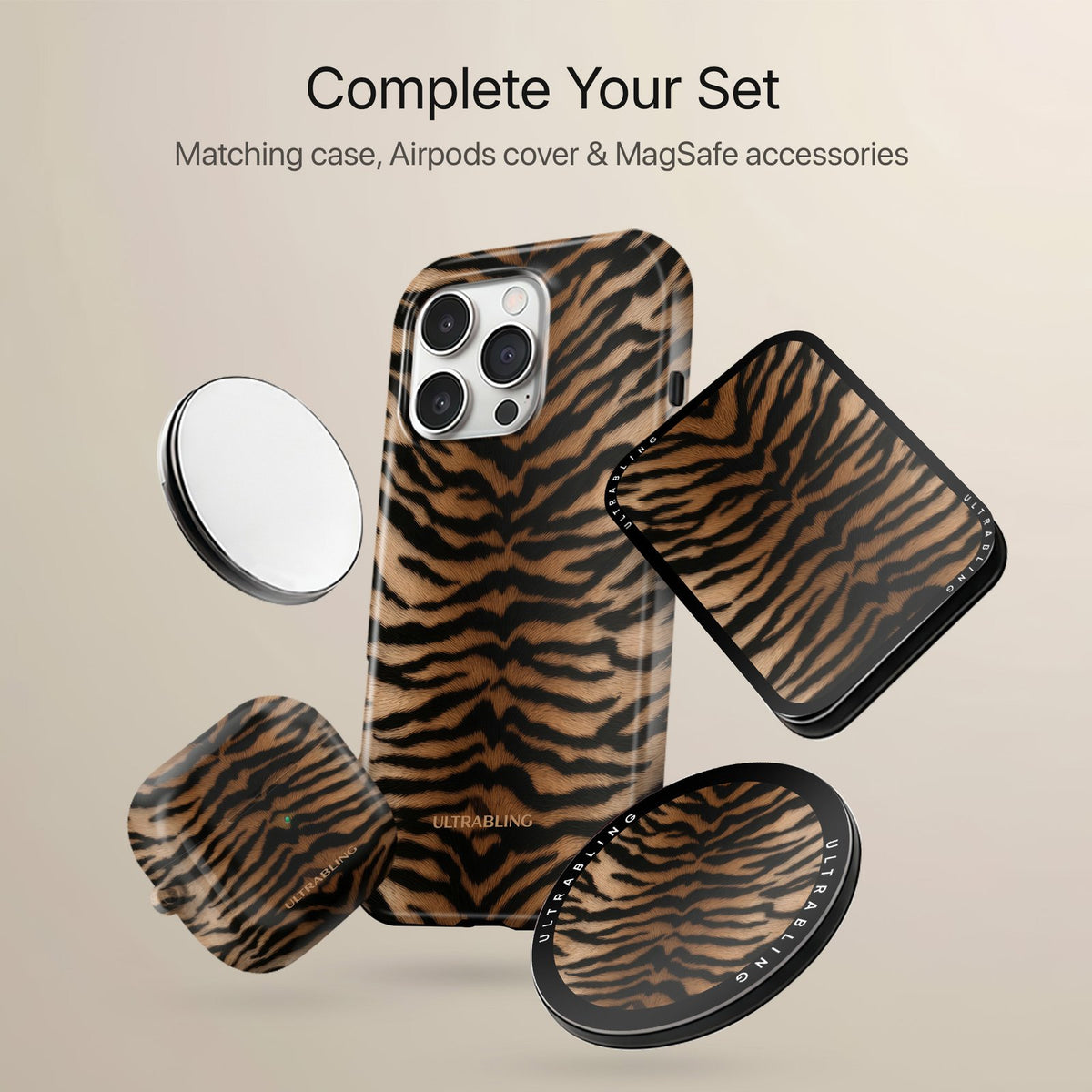 Tiger Sand - Eclipse Case by Ultrabling, designer iPhone case, lifestyle shot