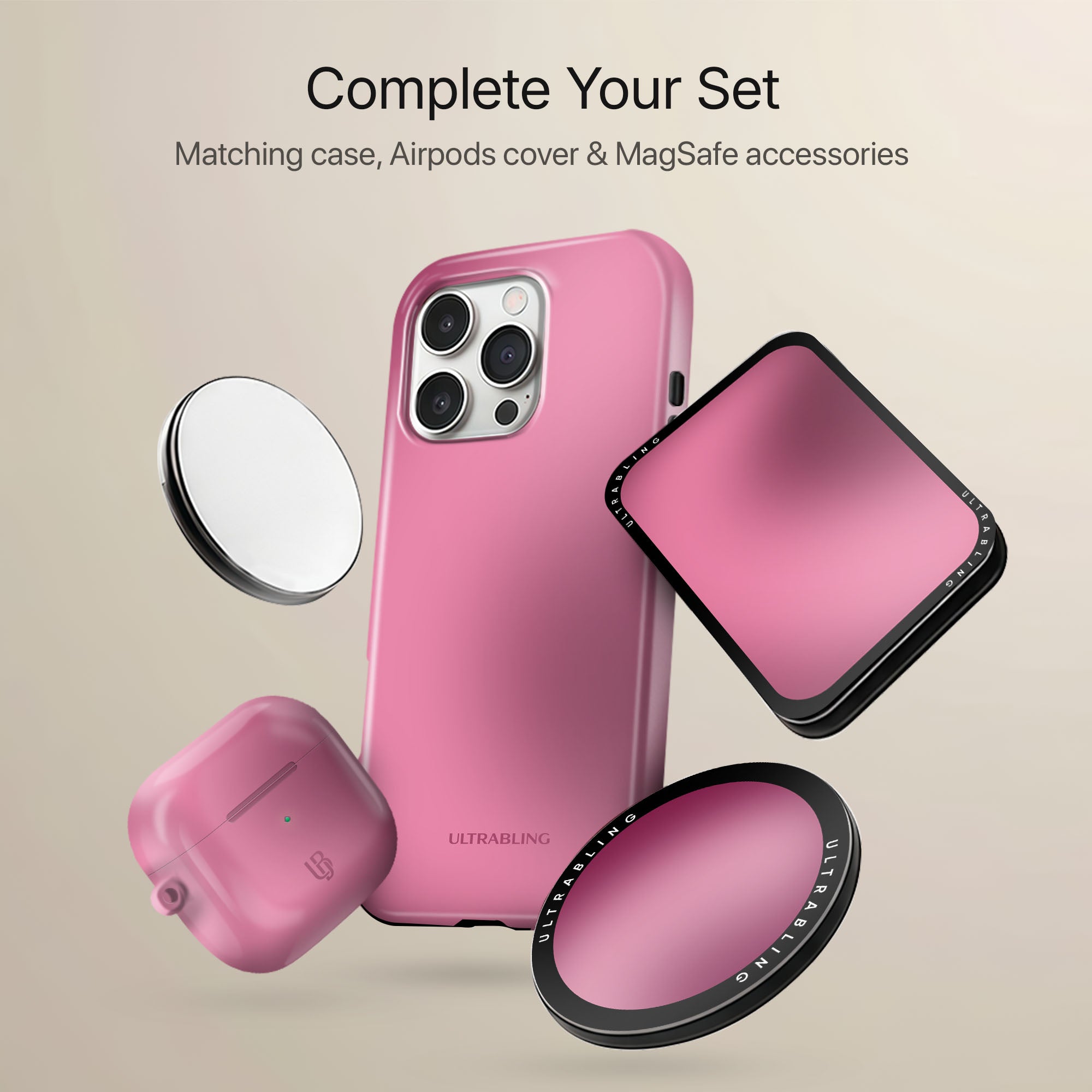 Pink Fade Ultrabling camera ring detail on eclipse case