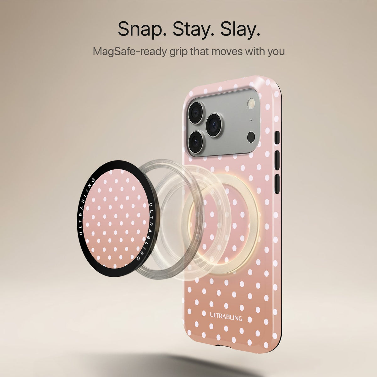 Powder Dot - MagSafe Phone Grip