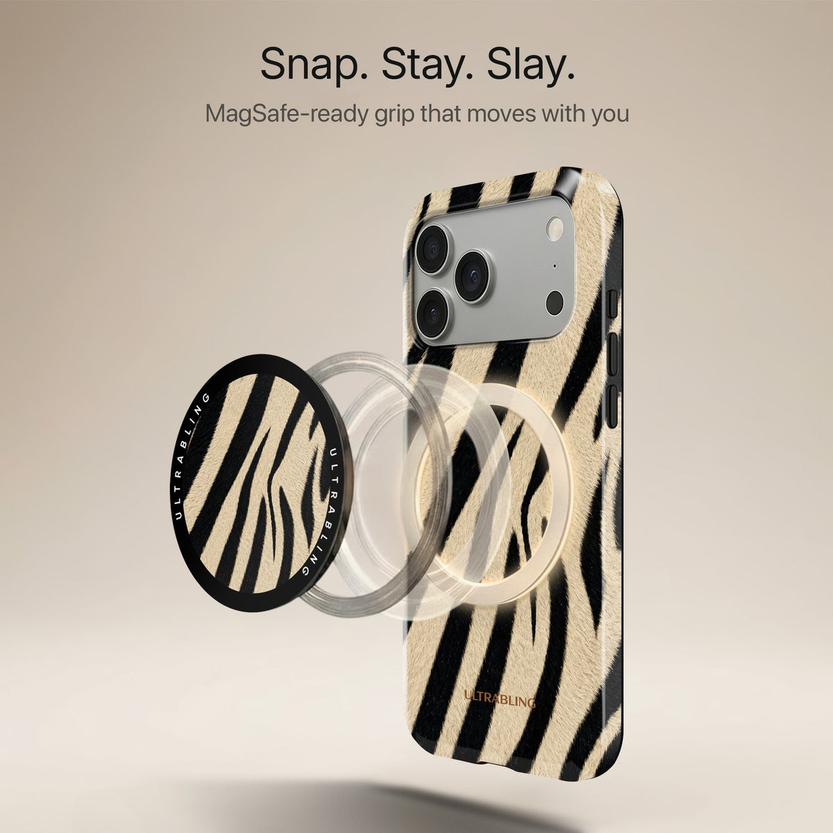 Dune Zebra - MagSafe Phone Grip