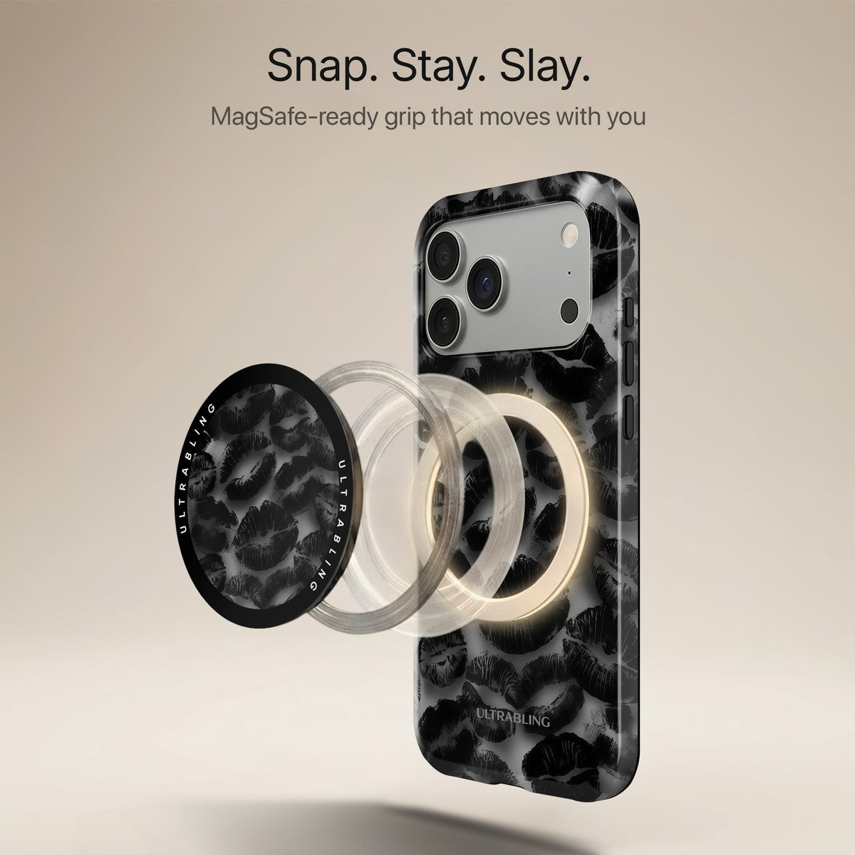 Blackout Kiss - MagSafe Phone Grip
