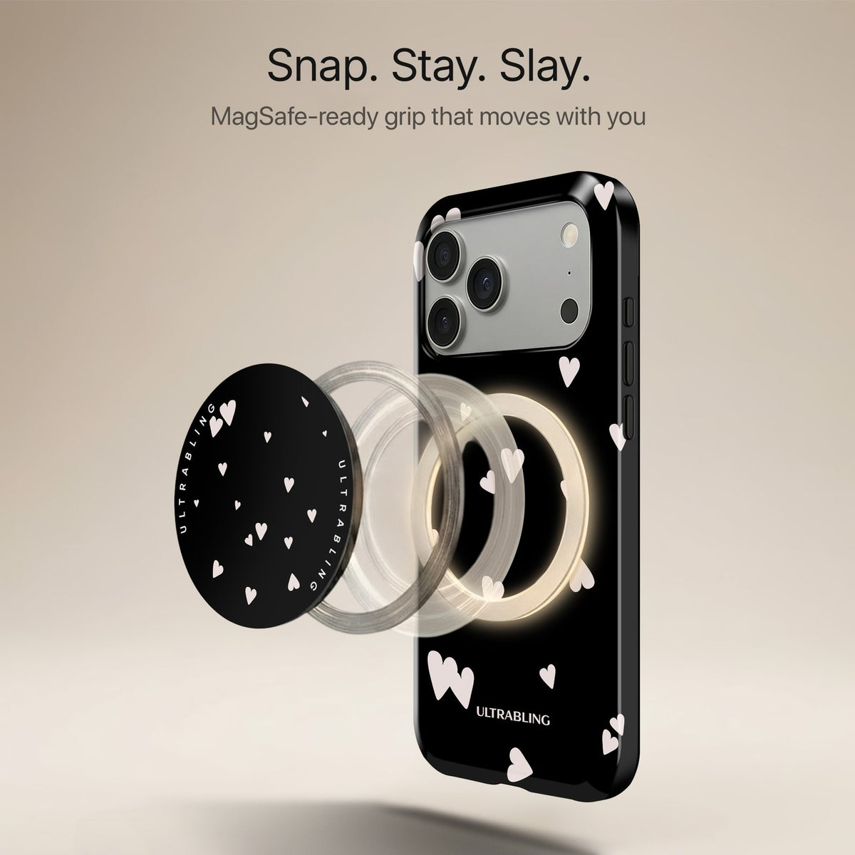 Paper Hearts - MagSafe Phone Grip