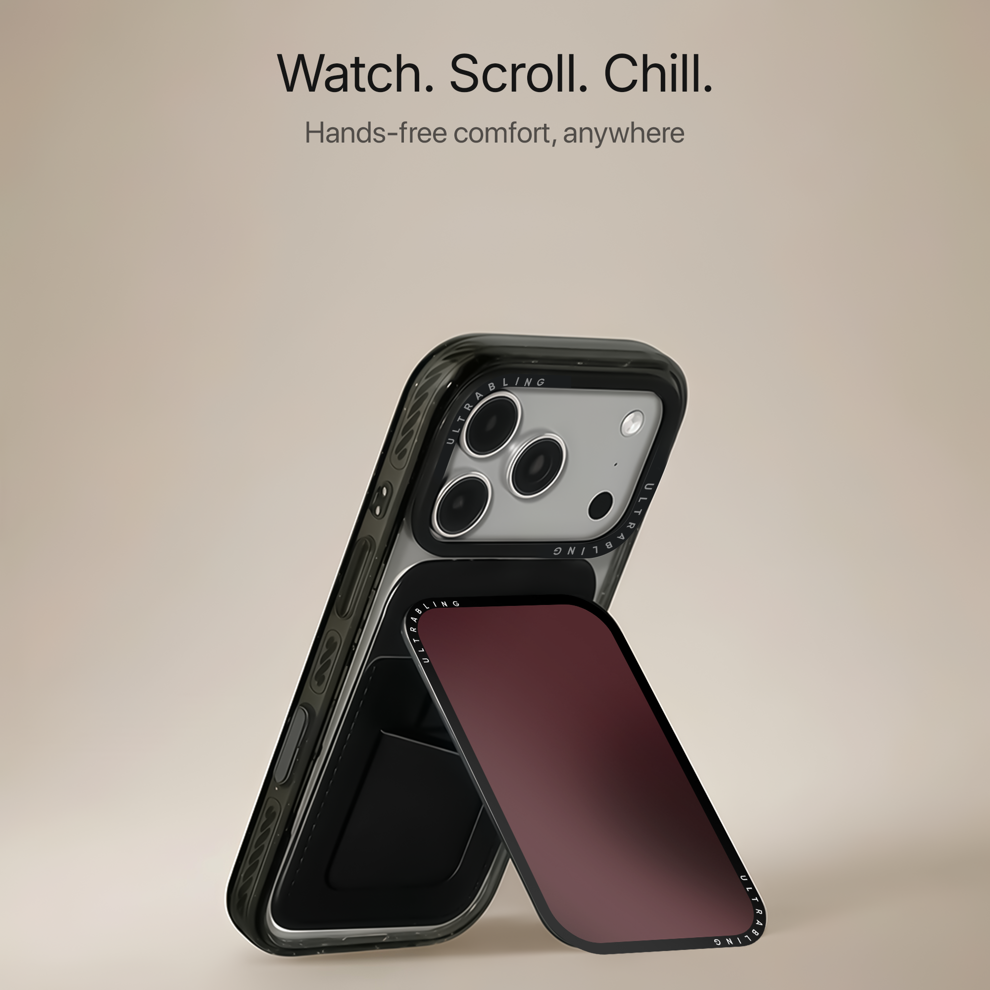 Wine Gloss MagSafe Wallet - Angle View