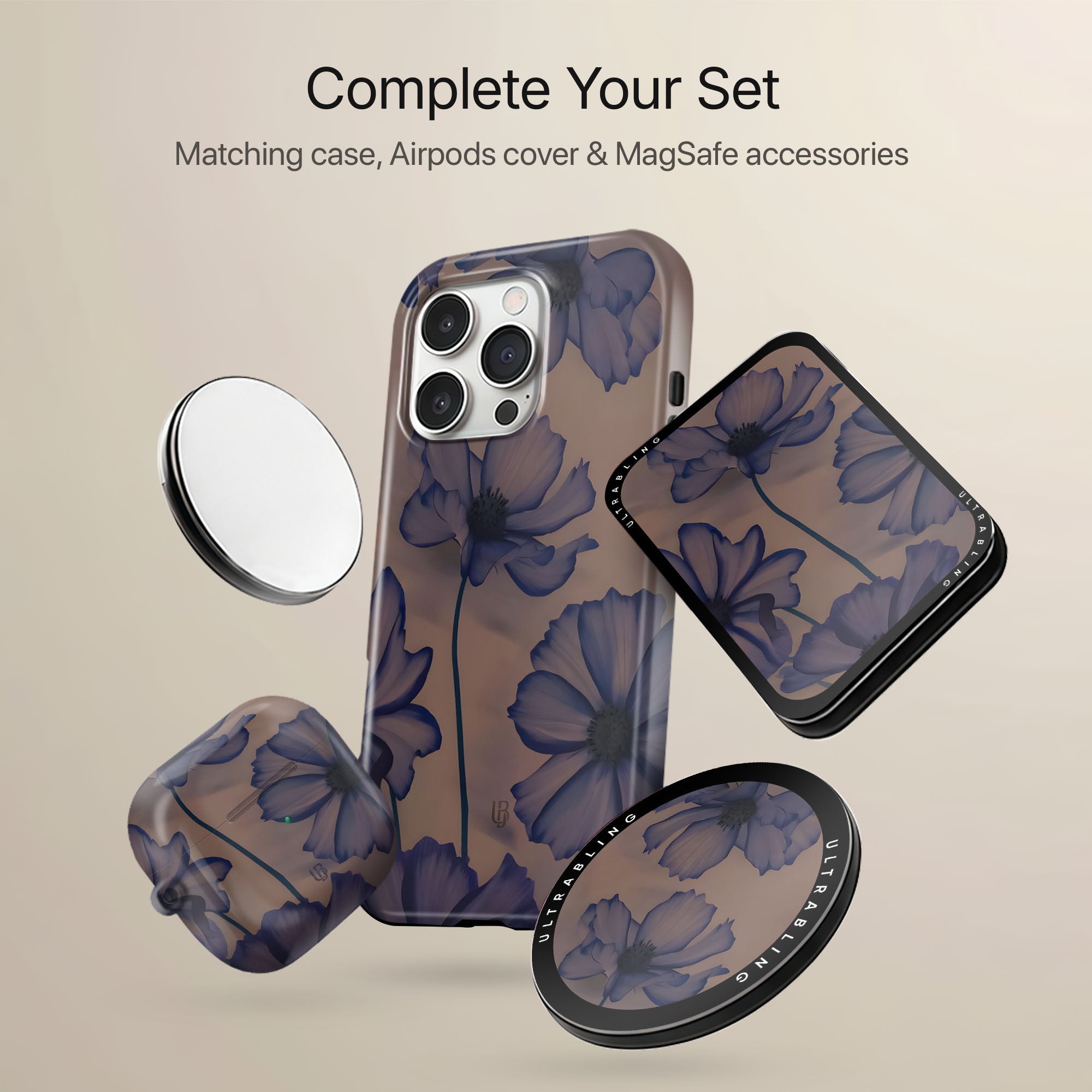 Indigo Blossom Ultrabling camera ring detail on eclipse case