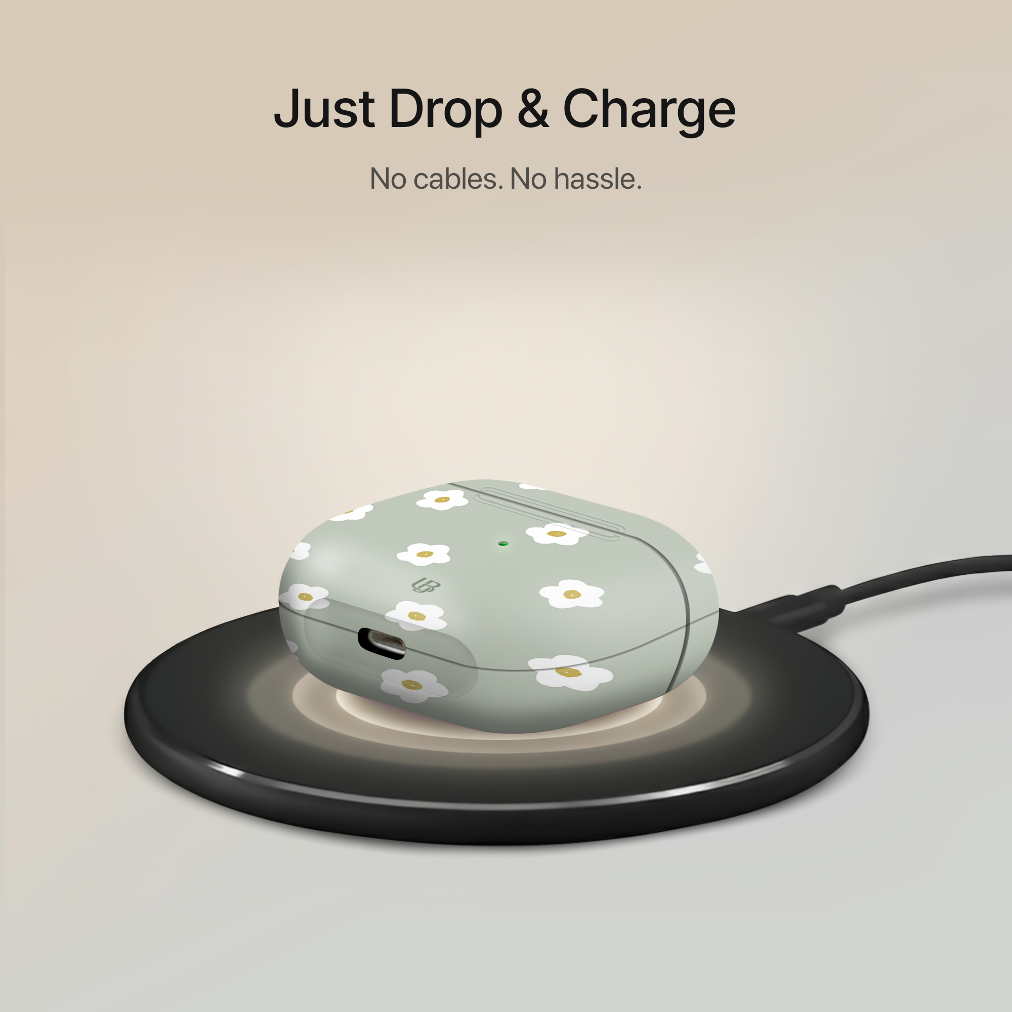 Daisy Pop Ultrabling AirPods case open view