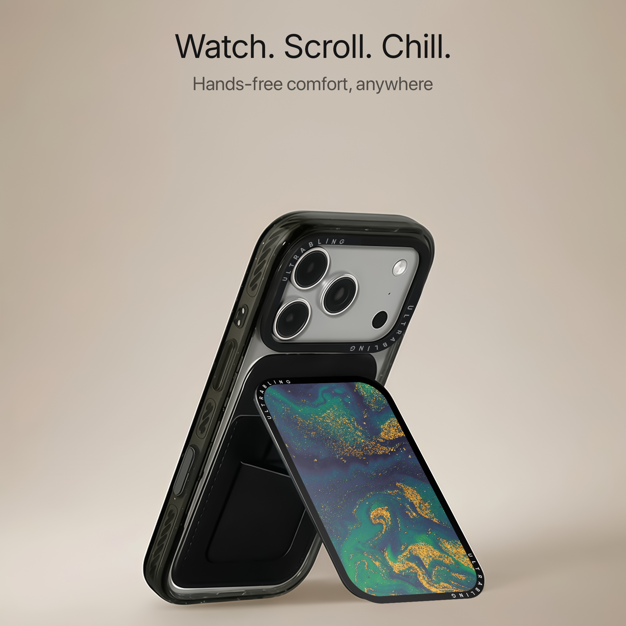 Emerald Nebula MagSafe Wallet - Angle View