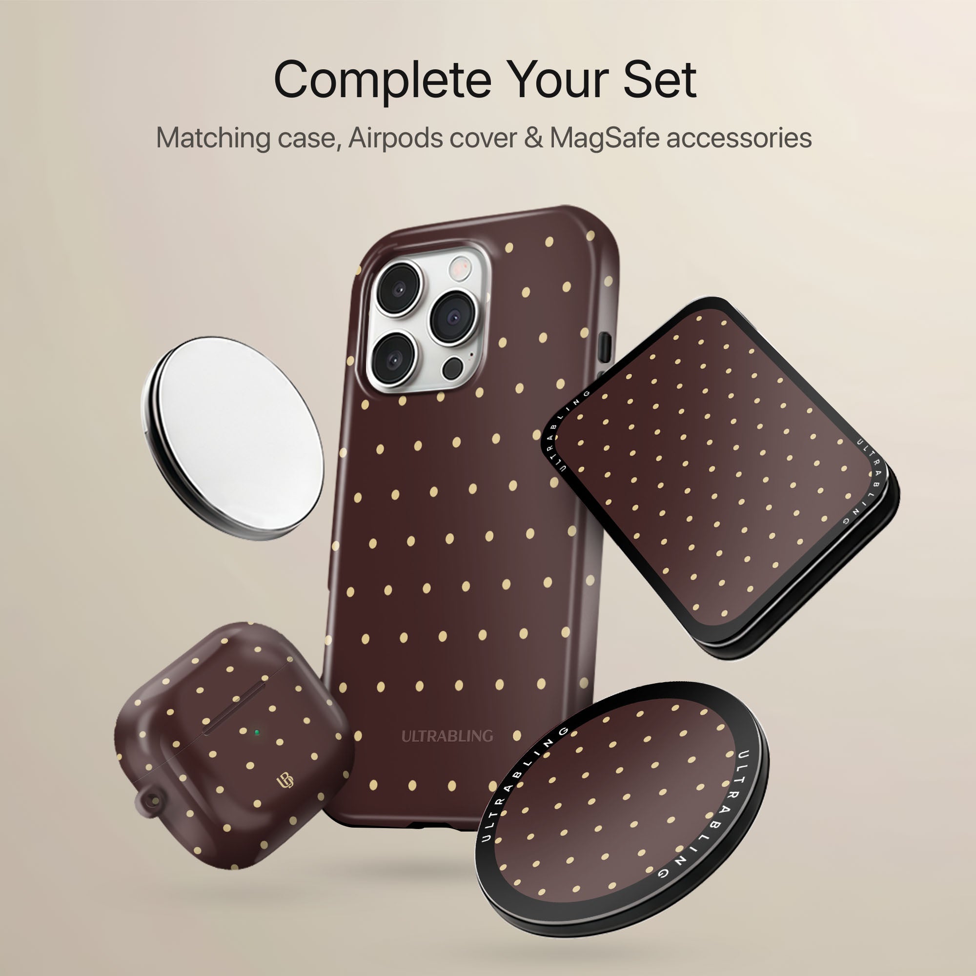 Gold Dust Ultrabling tough AirPods case