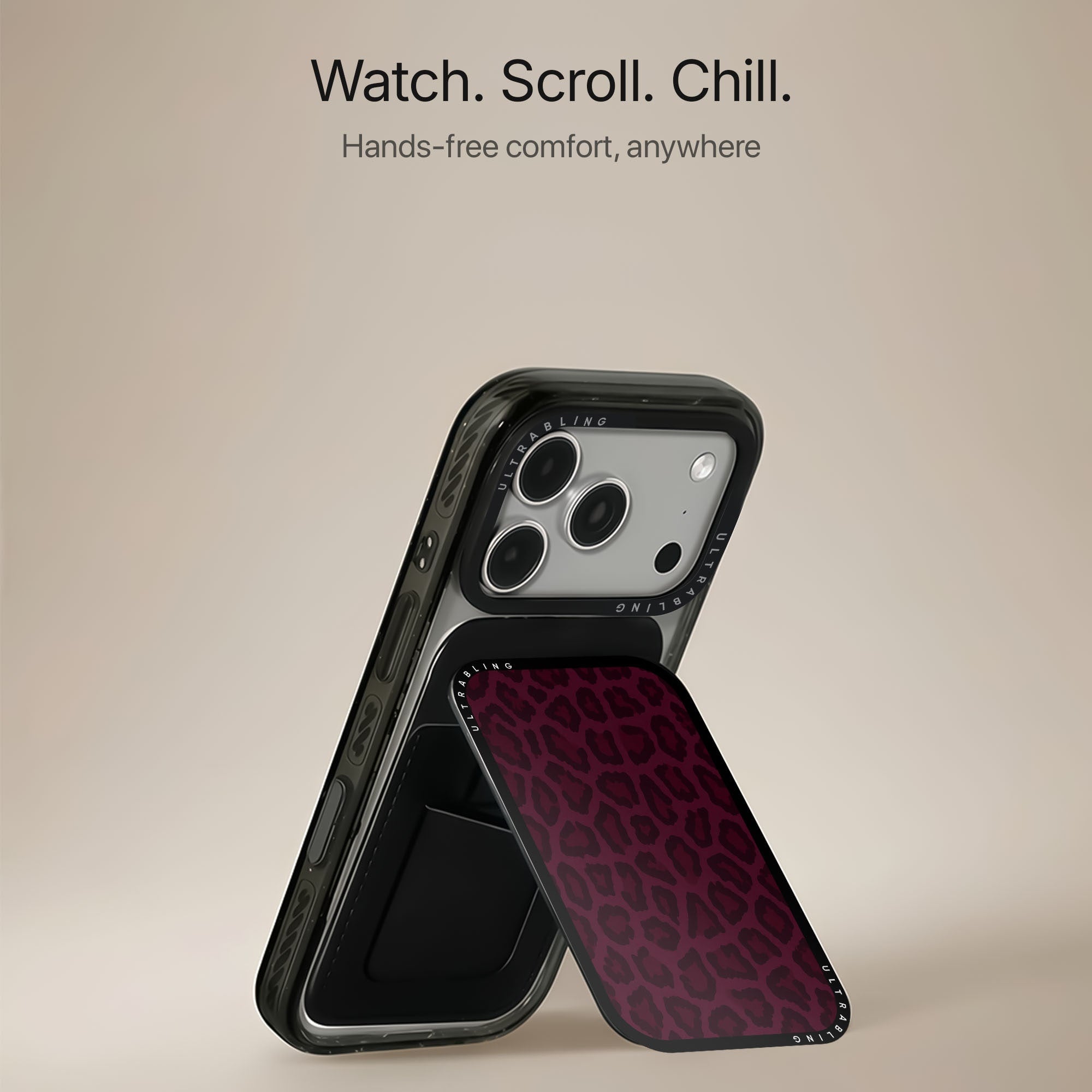 Bordeaux Leopard - MagSafe Wallet