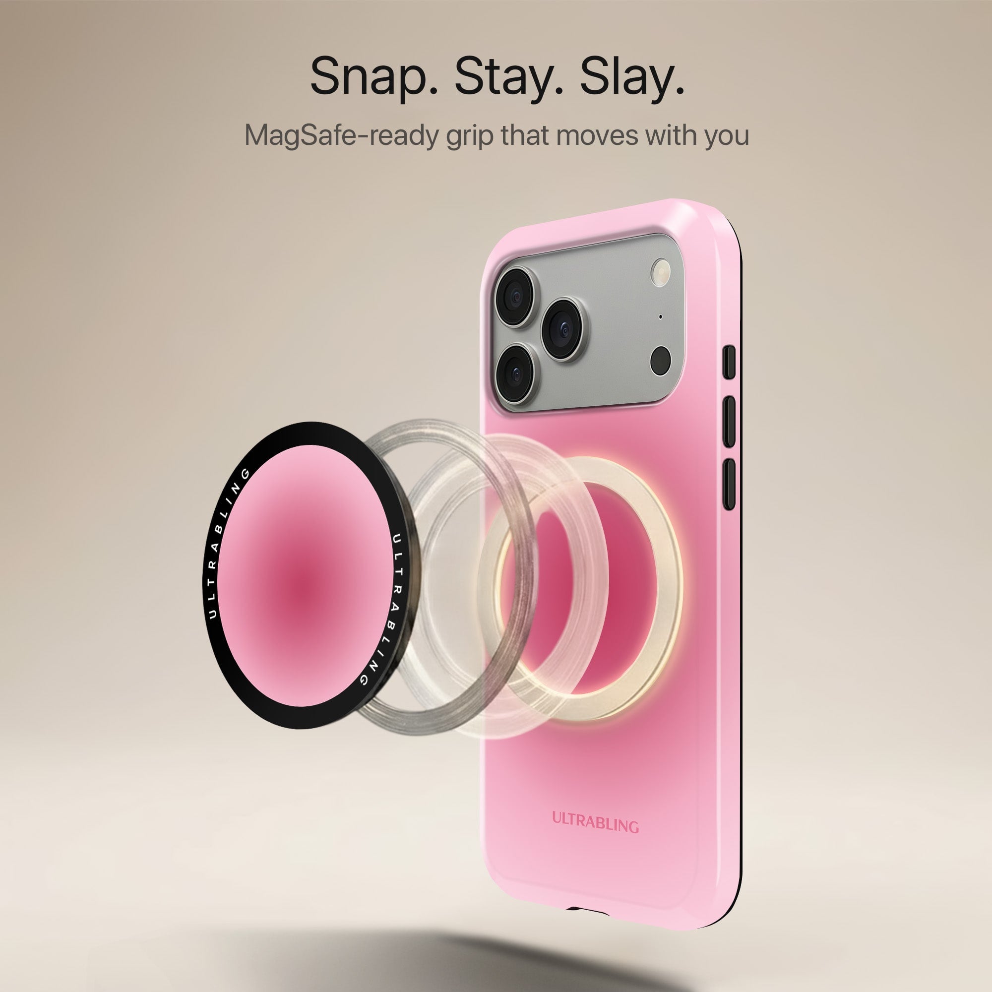 Peony Haze - MagSafe Phone Grip