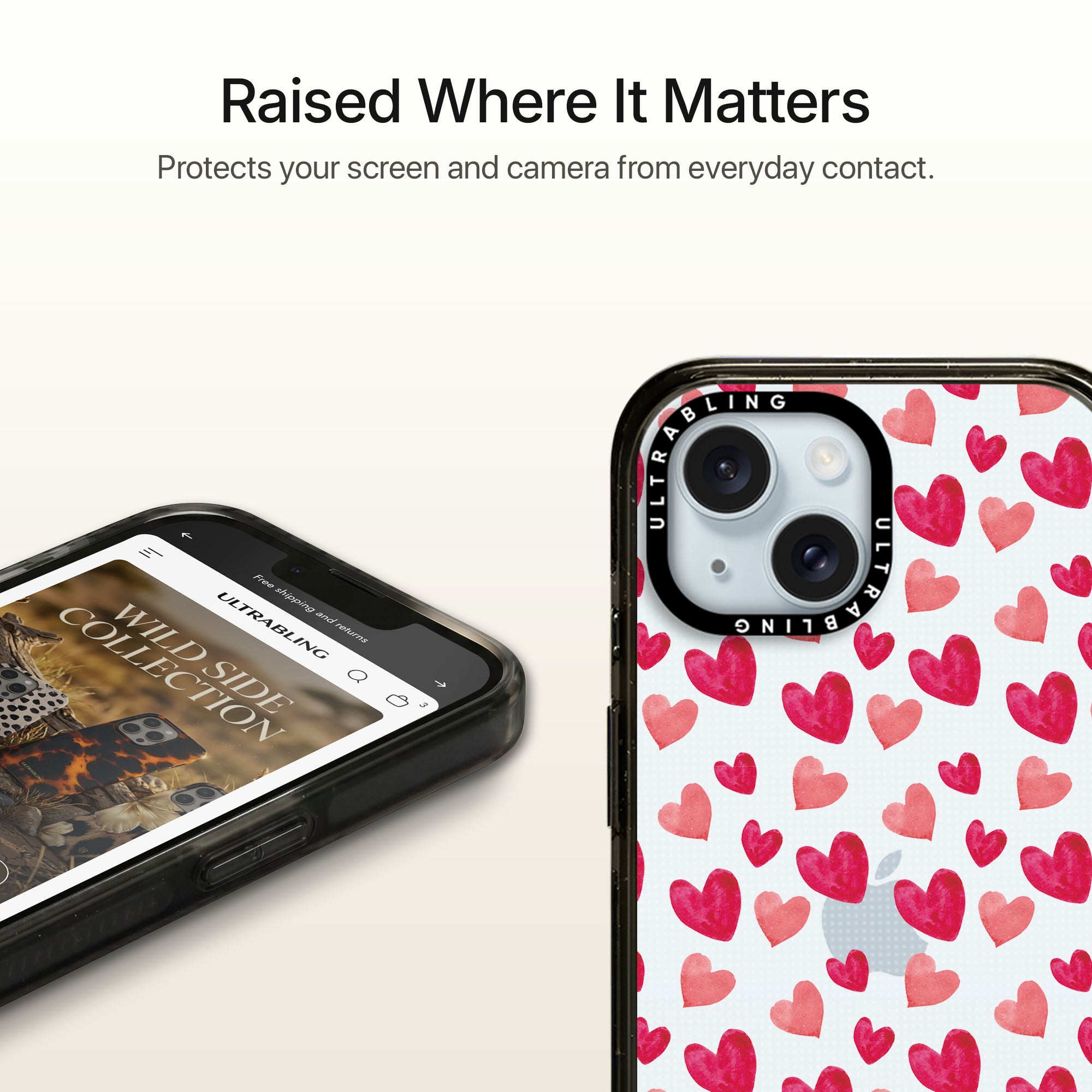 Heart Rush Ultrabling Aura iPhone case MagSafe compatible back view