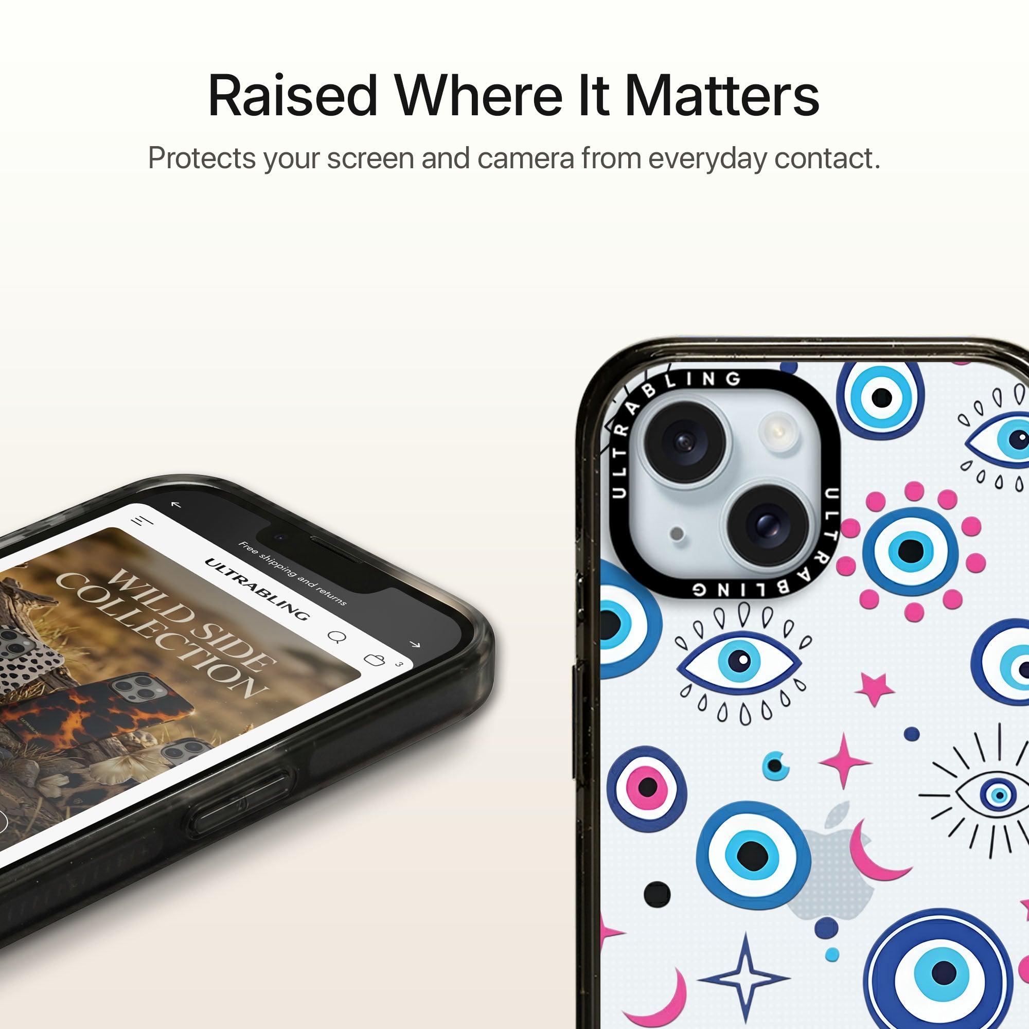 Lucky Eye Ultrabling Aura iPhone case MagSafe compatible back view