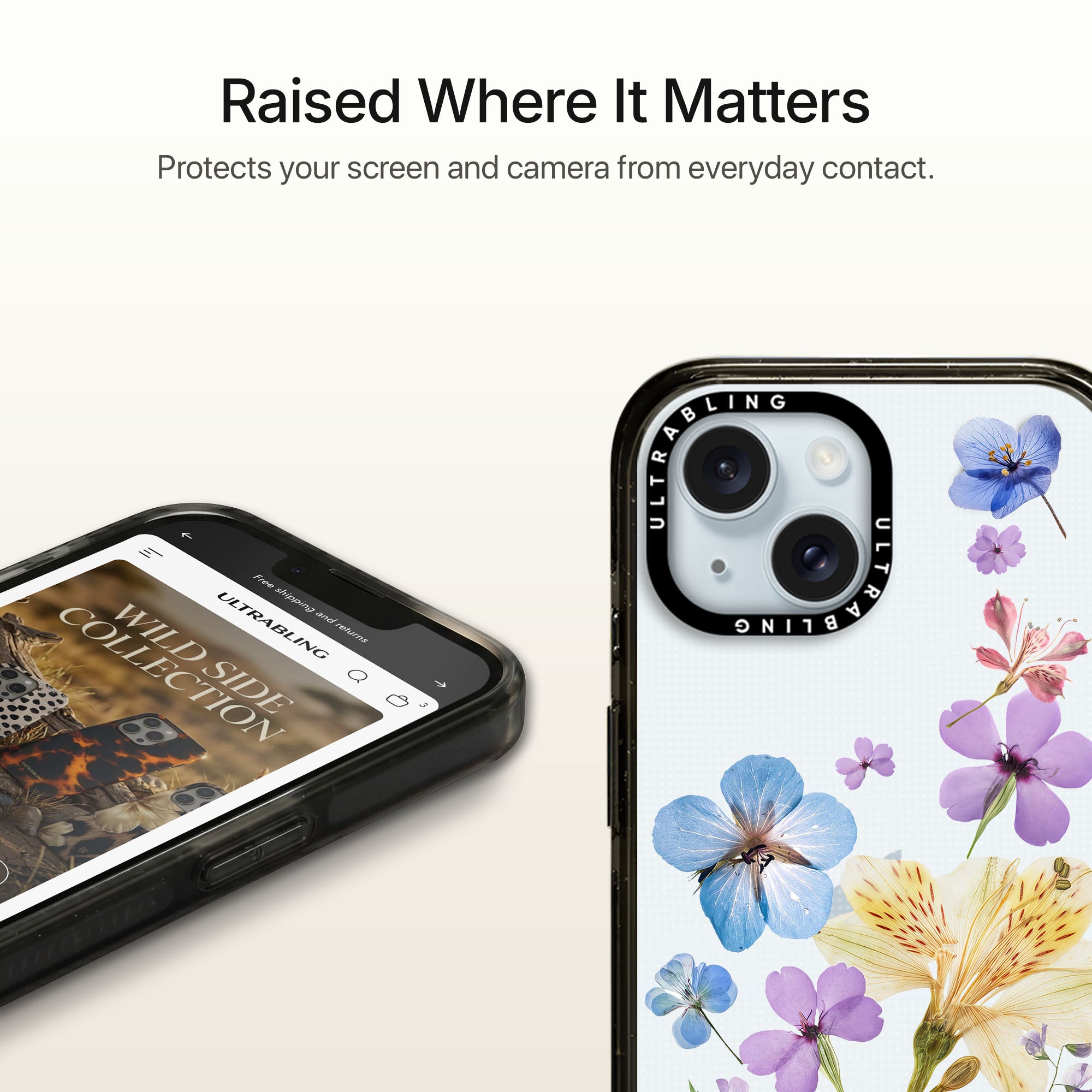 Bluebell Ultrabling Aura iPhone case MagSafe compatible back view