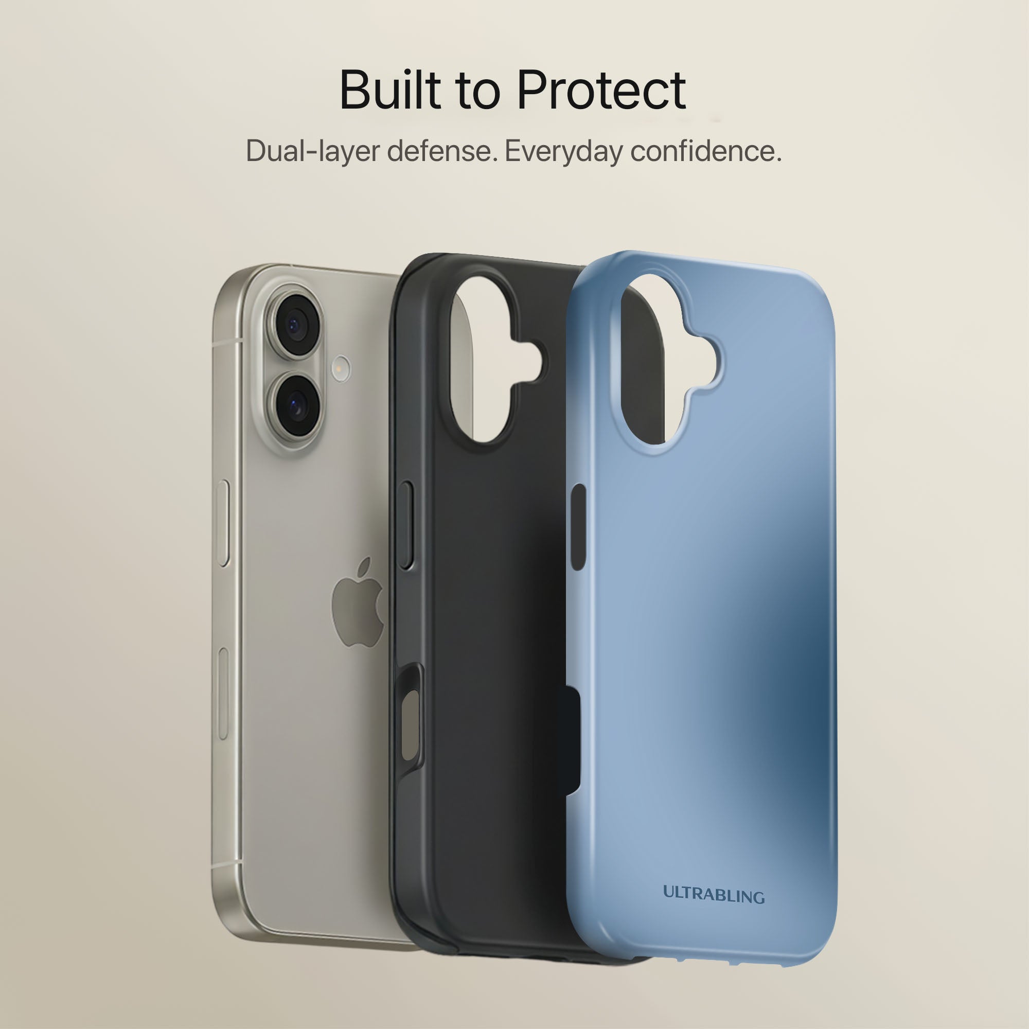 Sky Fade Ultrabling full case mockup front view