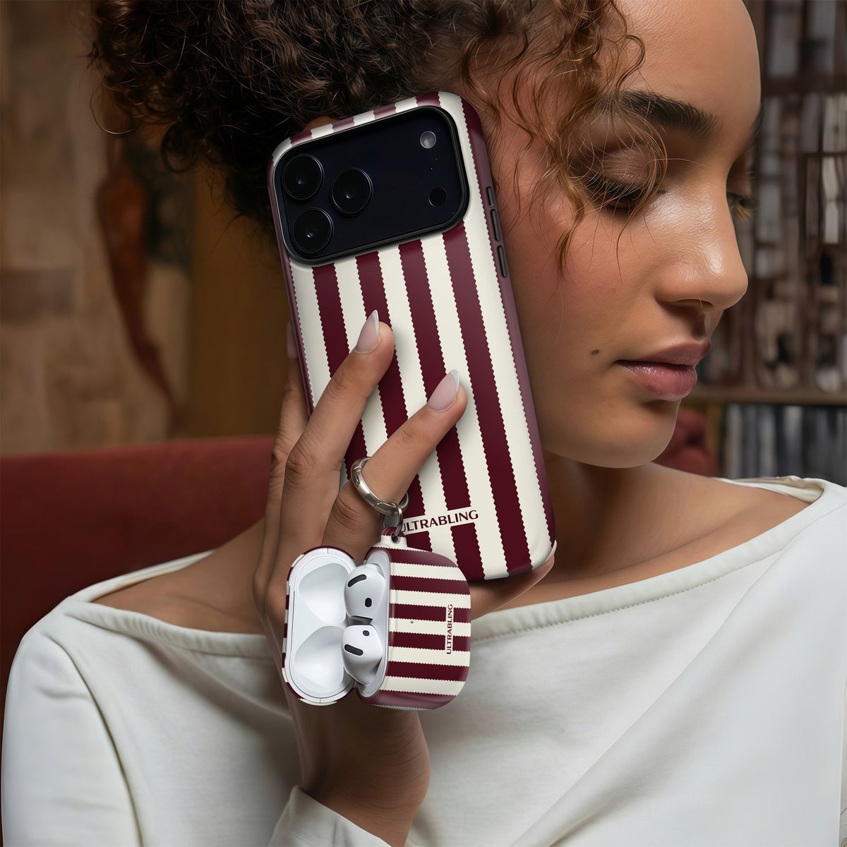 Bistro Stripe - AirPods Case