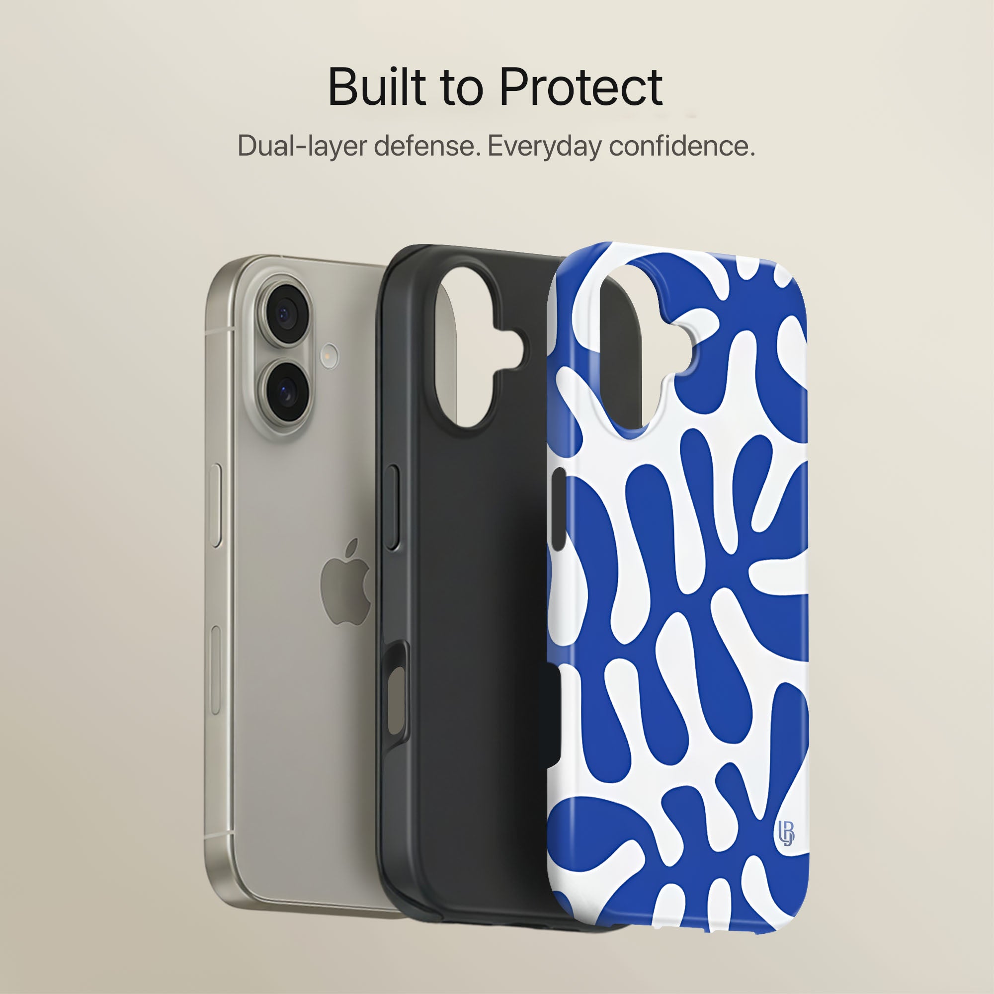 Azure Flow Ultrabling full case mockup front view