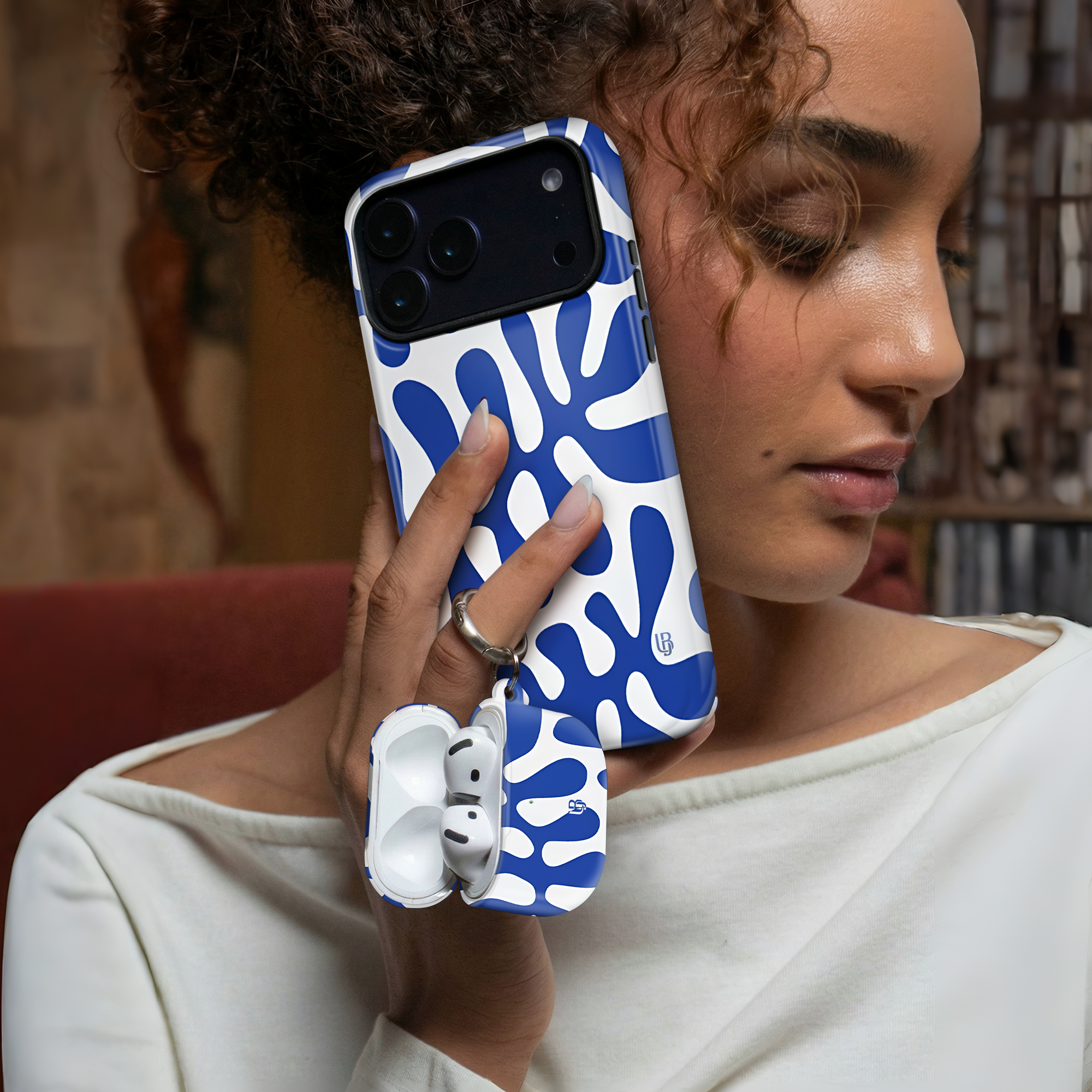 Azure Flow Ultrabling AirPods case detail view
