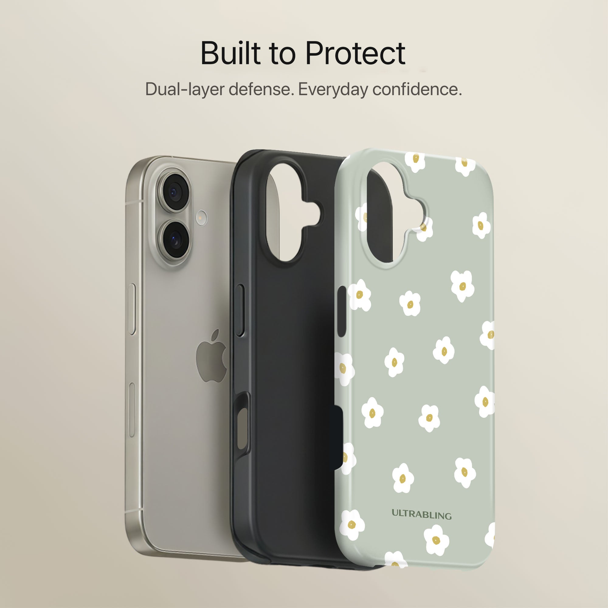 Daisy Pop Ultrabling full case mockup front view