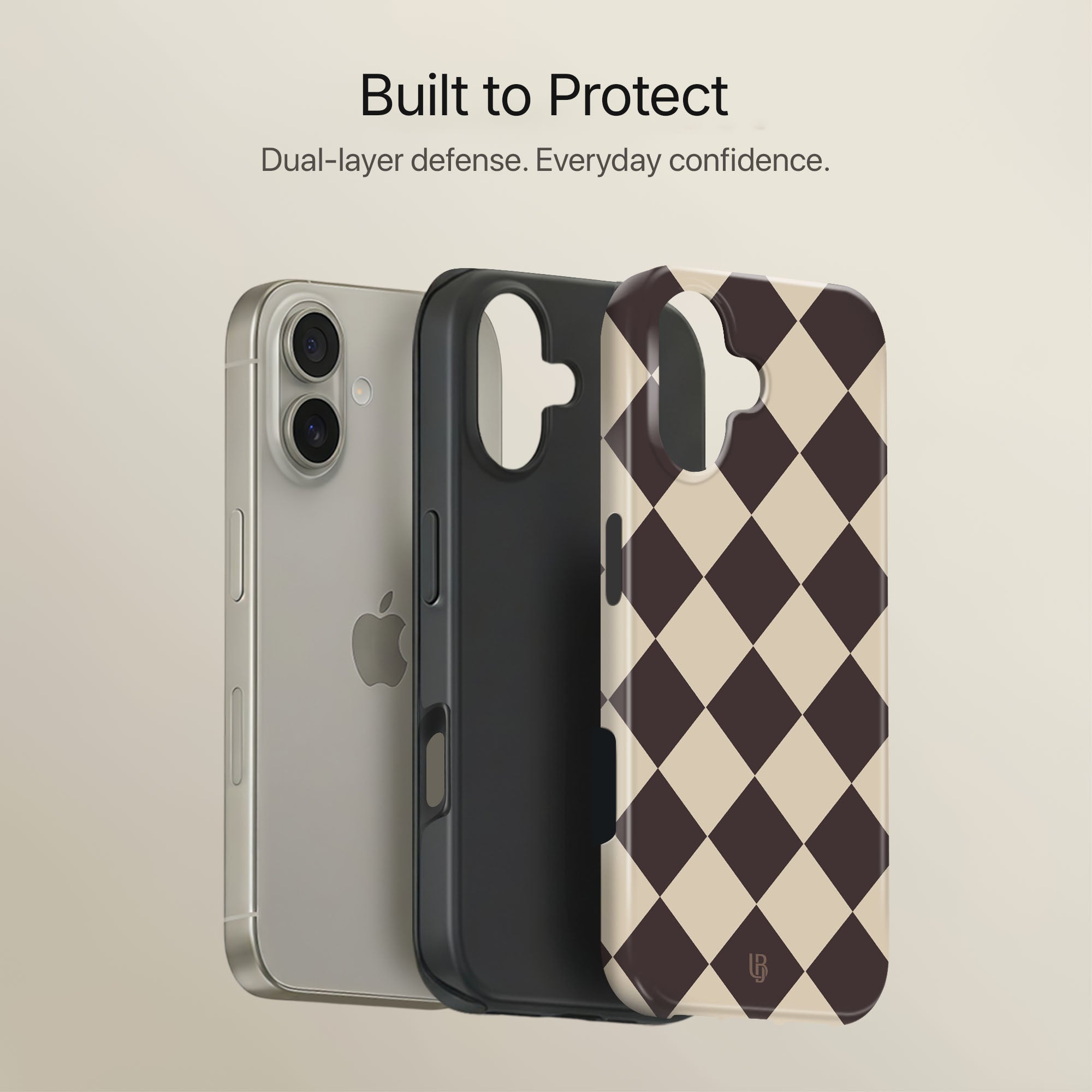 Cocoa Diamond Ultrabling full case mockup front view