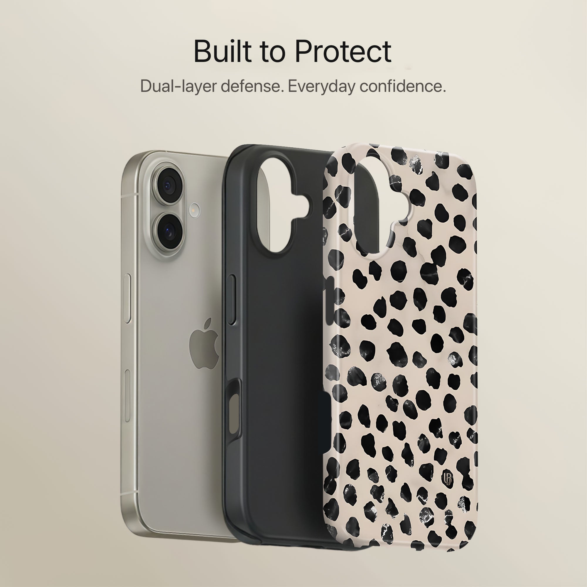 Dalmatian Chic Ultrabling full case mockup front view