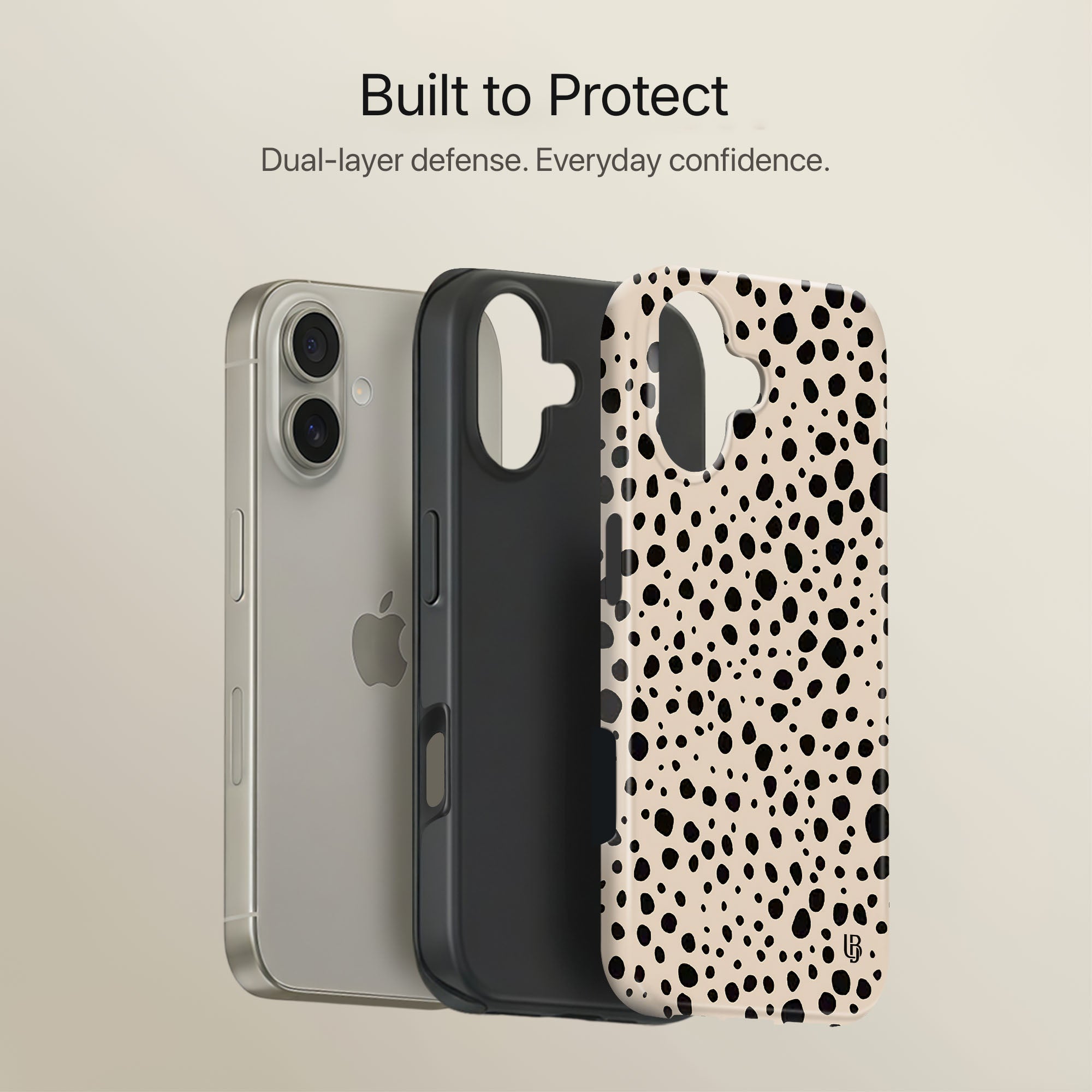 Speckled Sand Ultrabling full case mockup front view